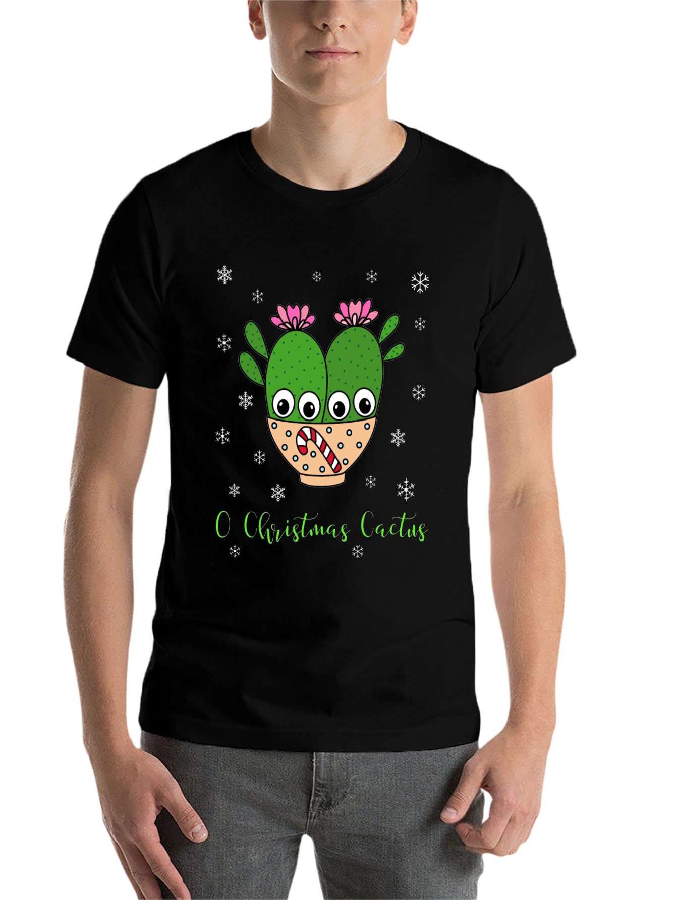 O Christmas Cactus T-Shirt Holiday Tee