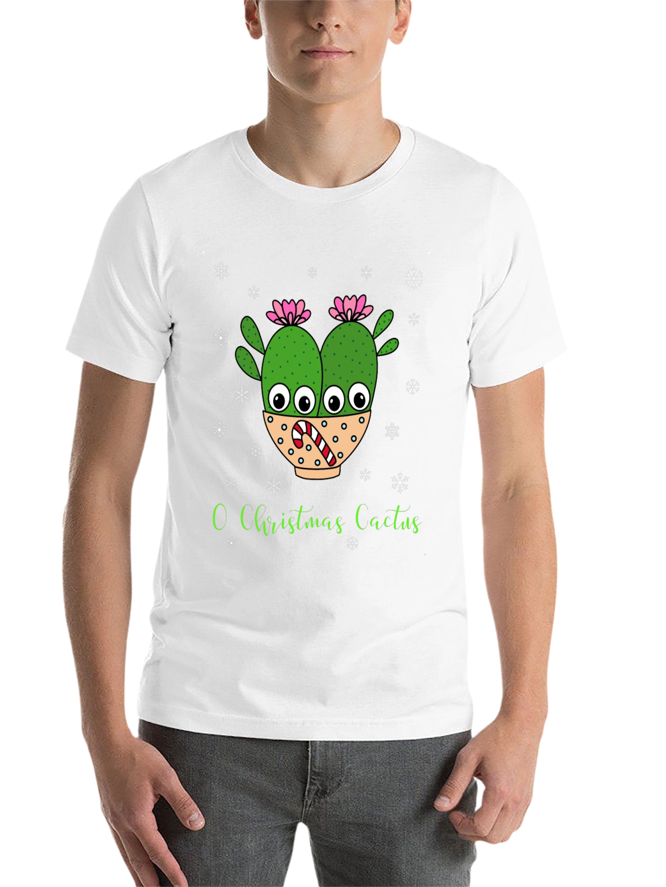 O Christmas Cactus T-Shirt Holiday Tee