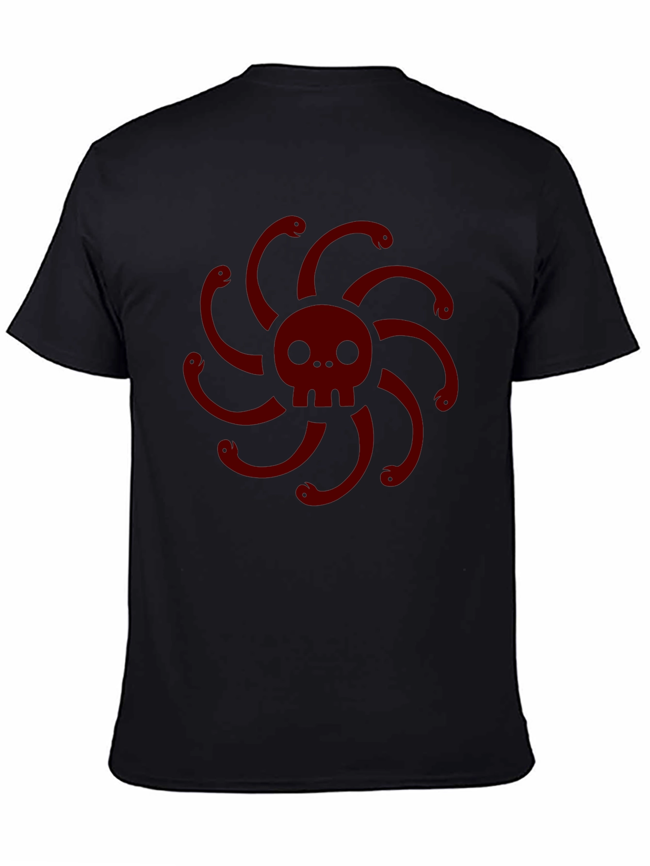 Skull & Snake Medusa Graphic T-Shirt - Dark Style