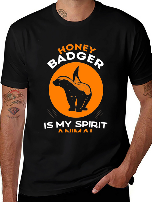 Honey Badger Spirit Animal Graphic Tee