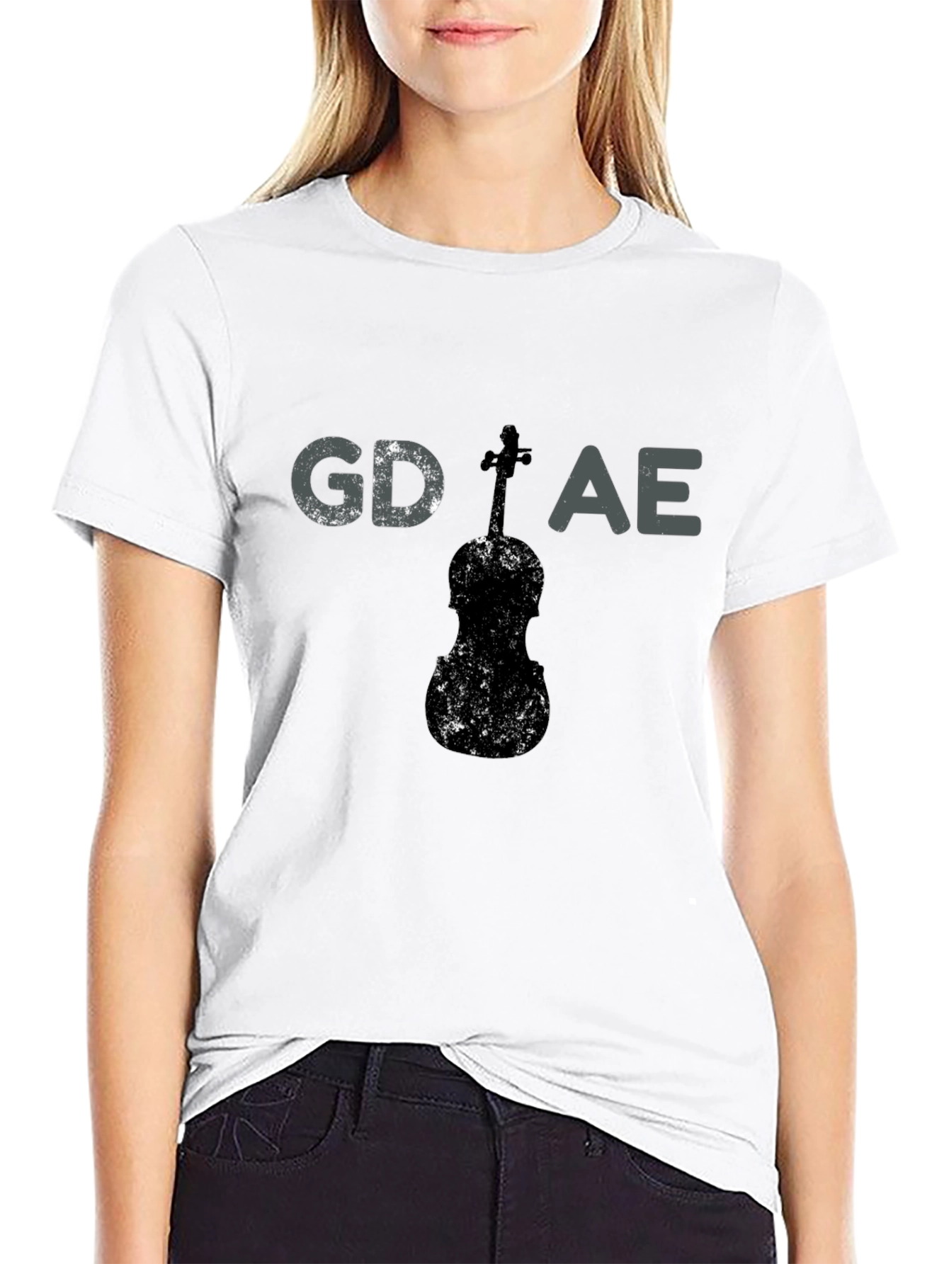 GD AE Violin T-Shirt - Music Lover Tee