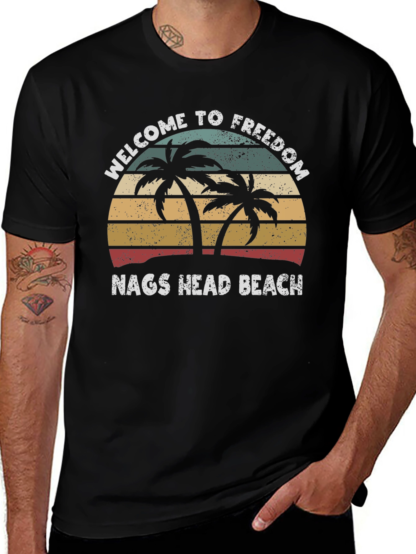 Welcome to Freedom Nags Head Beach Graphic Tee