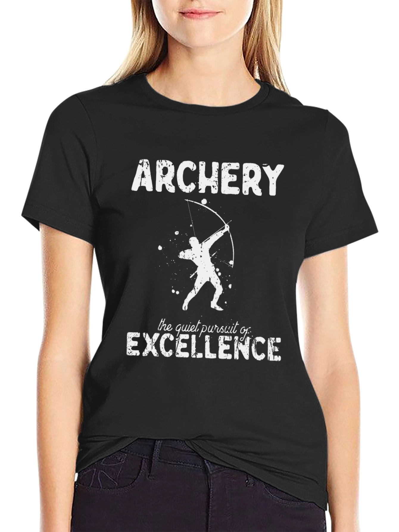 Archery Excellence Black Graphic T-Shirt