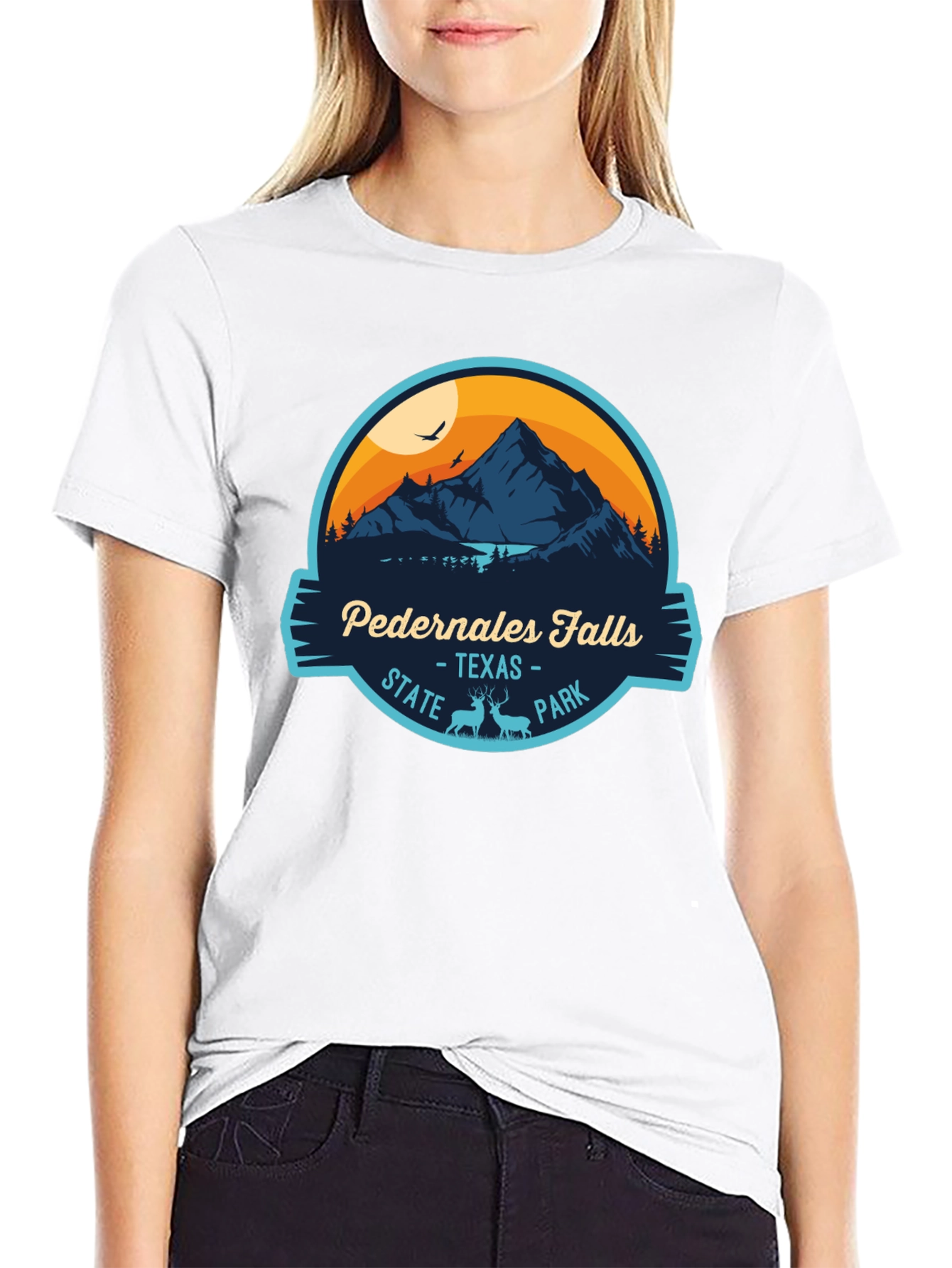 Pedernales Falls State Park Black T-Shirt