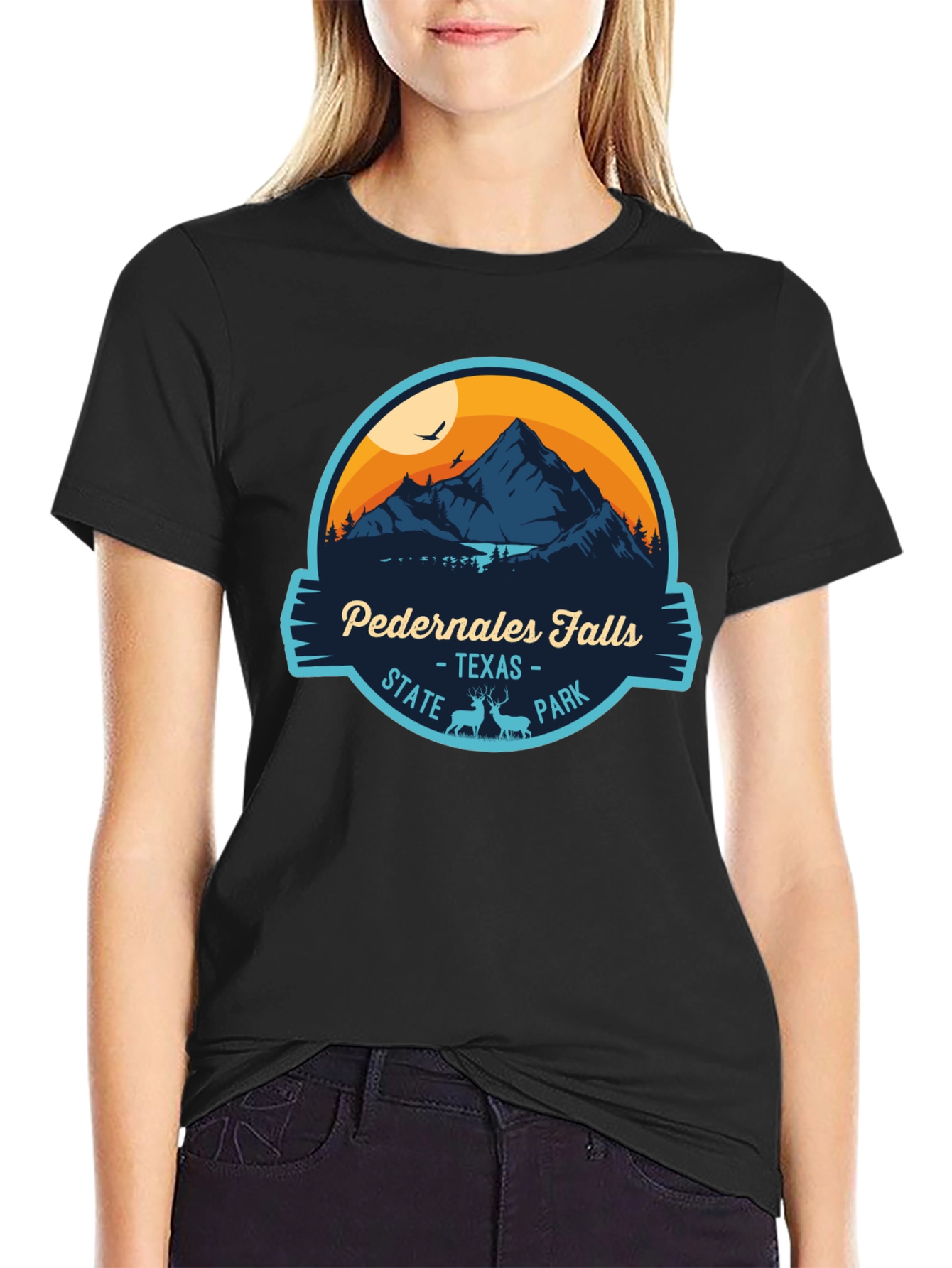 Pedernales Falls State Park Black T-Shirt