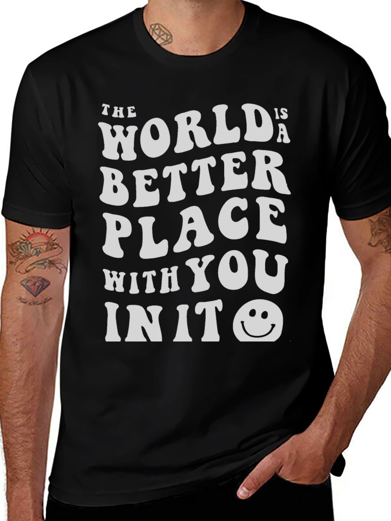 World is a Better Place T-Shirt - Black