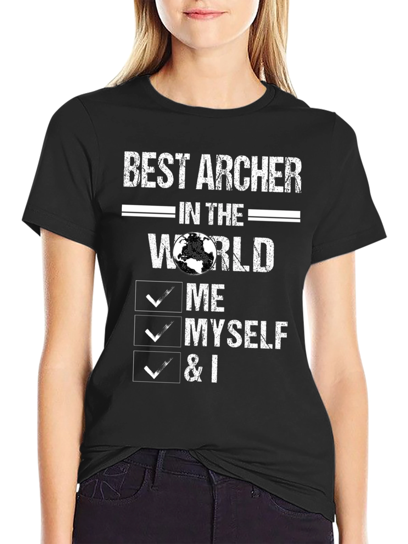 Best Archer Graphic Tee: Me Myself & I