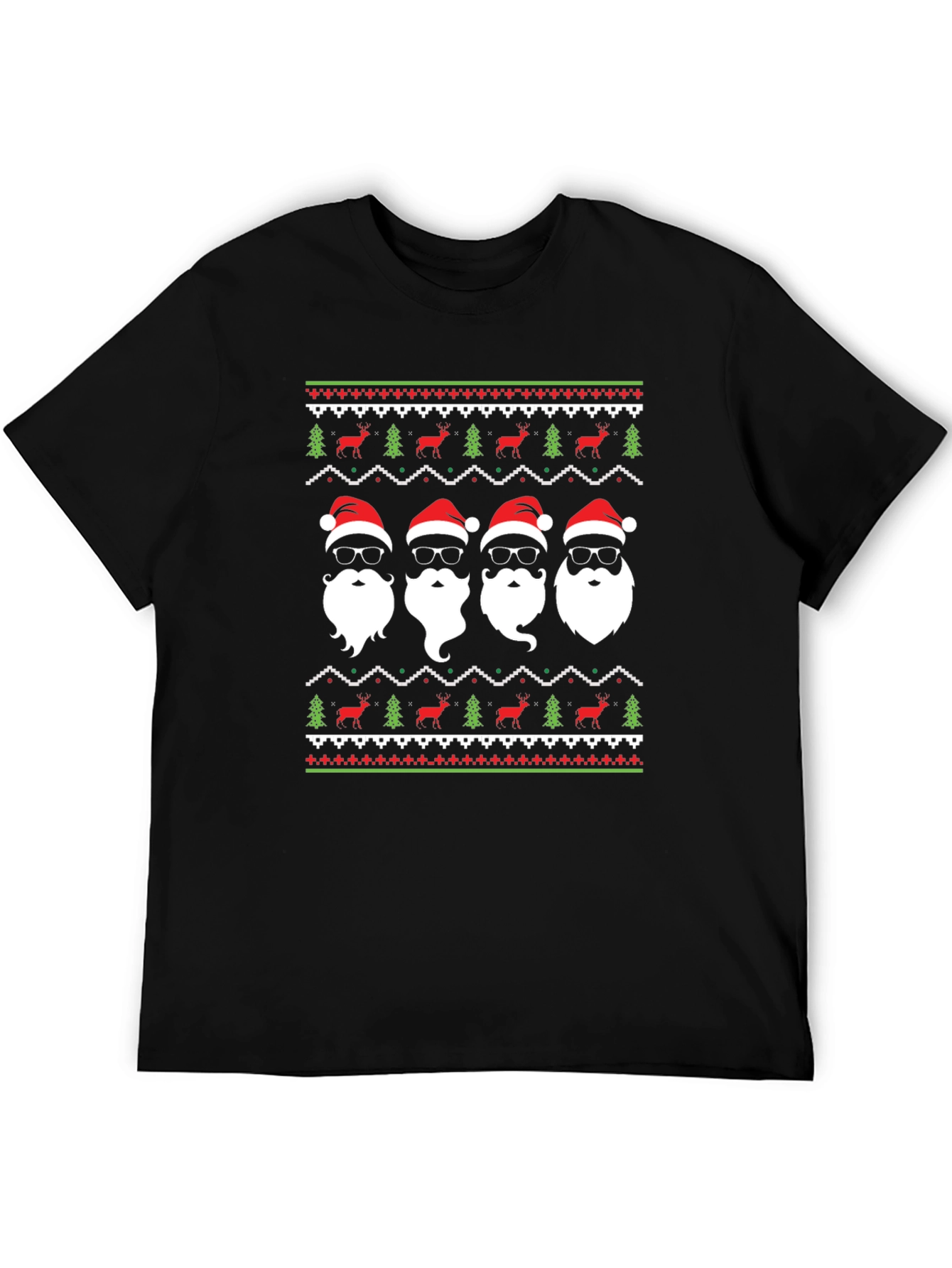Cool Santa Band Ugly Christmas T-Shirt