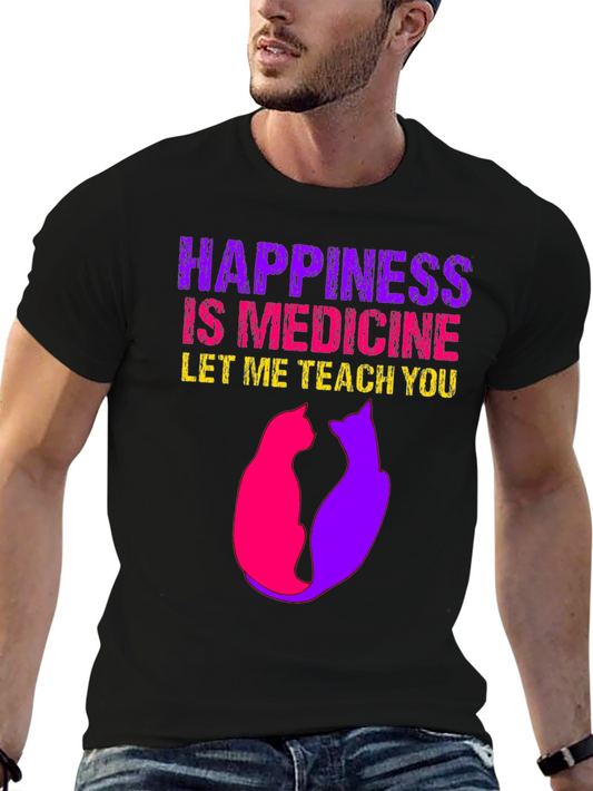 Happiness is Medicine Graphic Tee