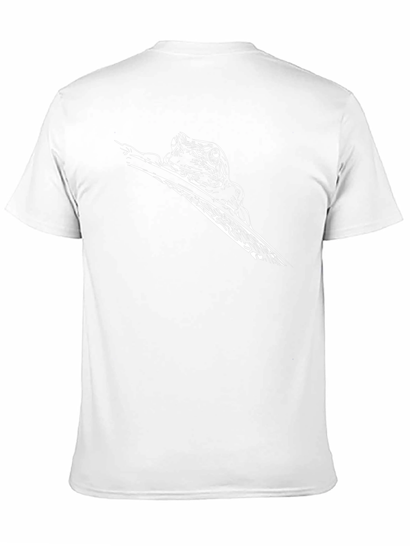 Frog on Branch Graphic Tee - Black Casual Shirt