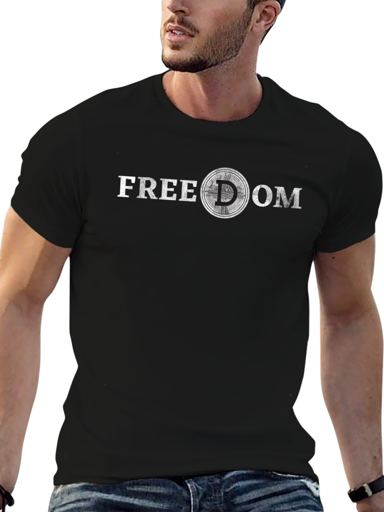 Freedom Graphic Tee - Crypto Design