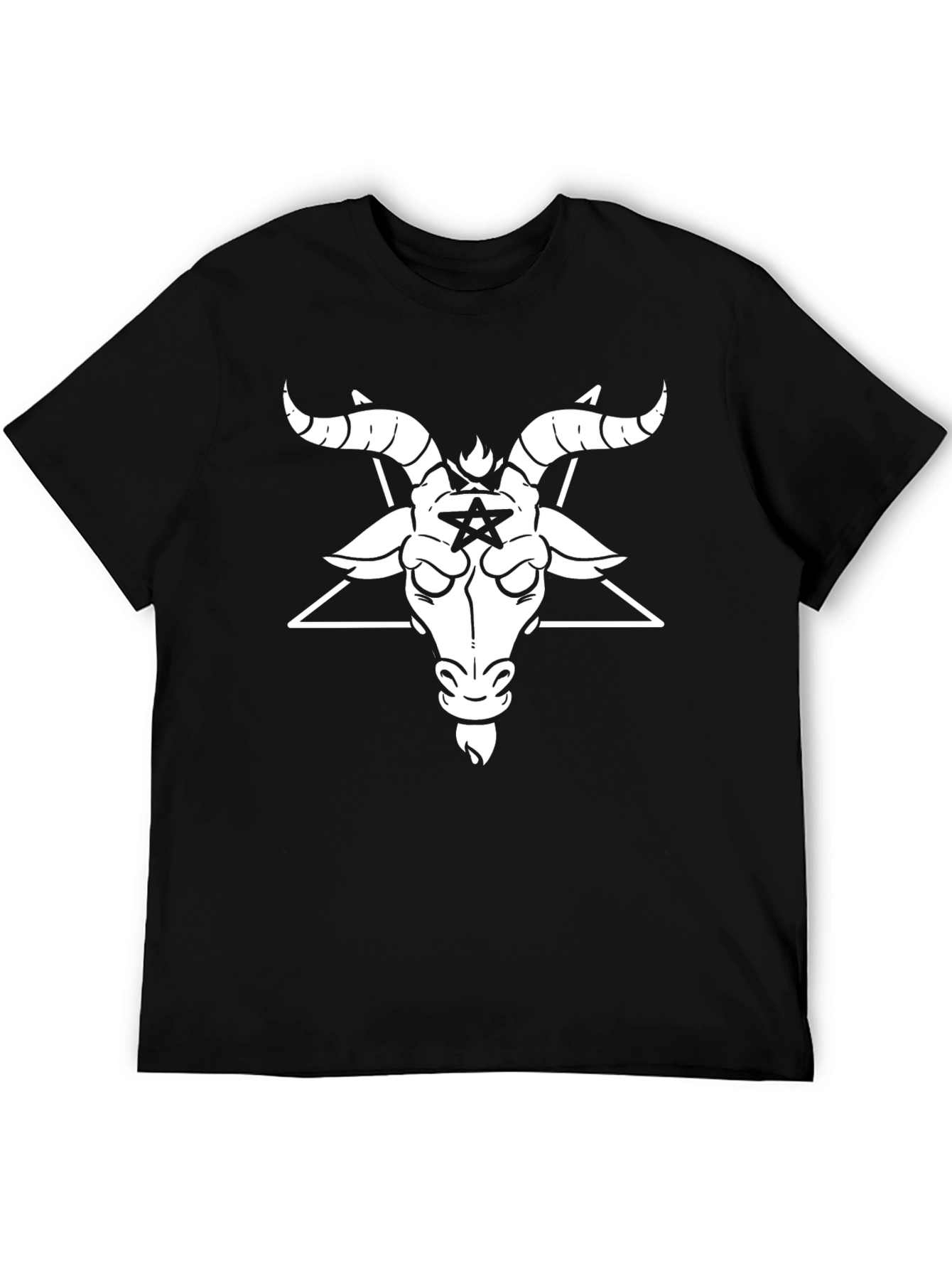 Baphomet Graphic T-Shirt - Black