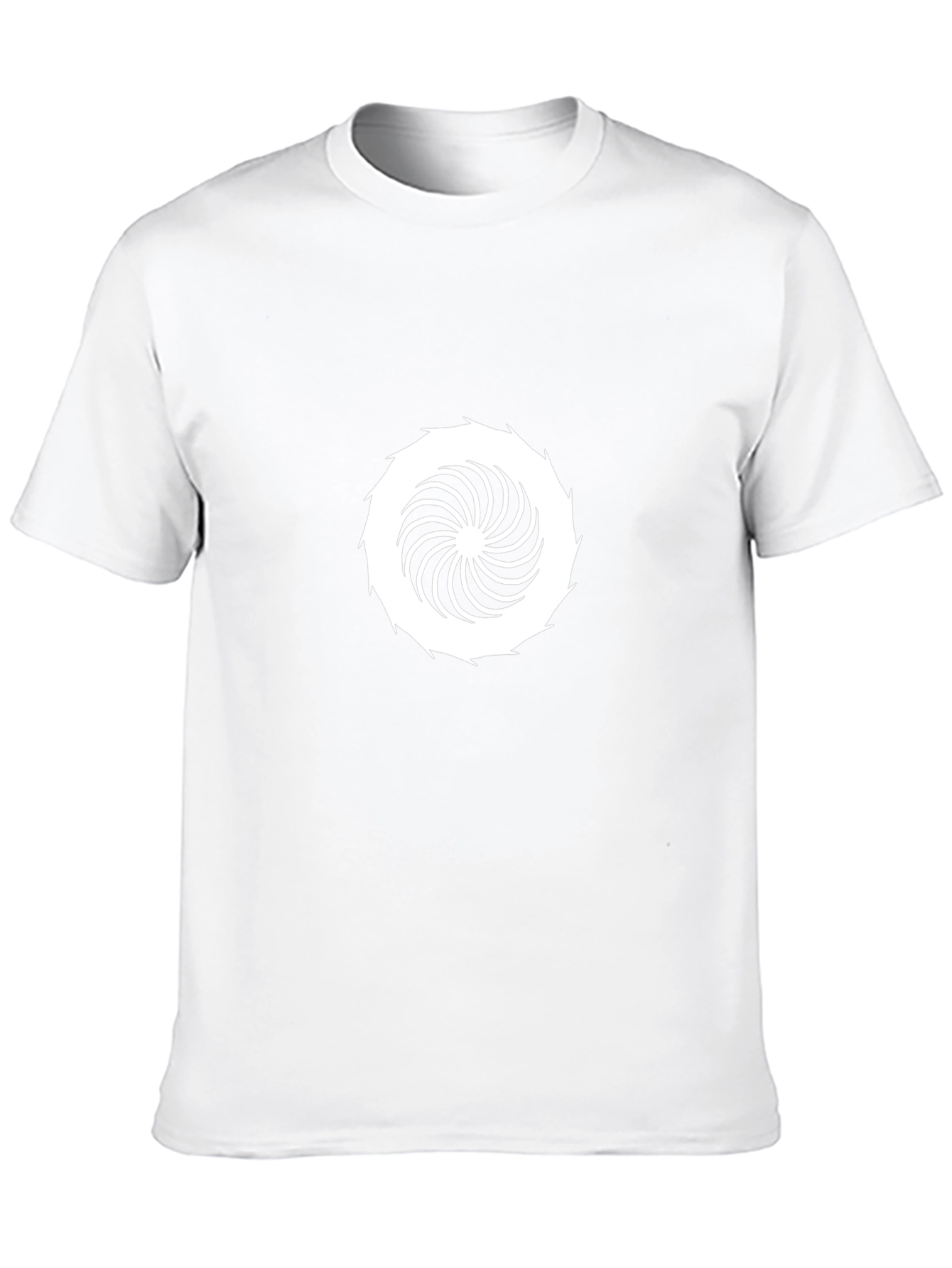 Modern Vortex Graphic Black T-Shirt