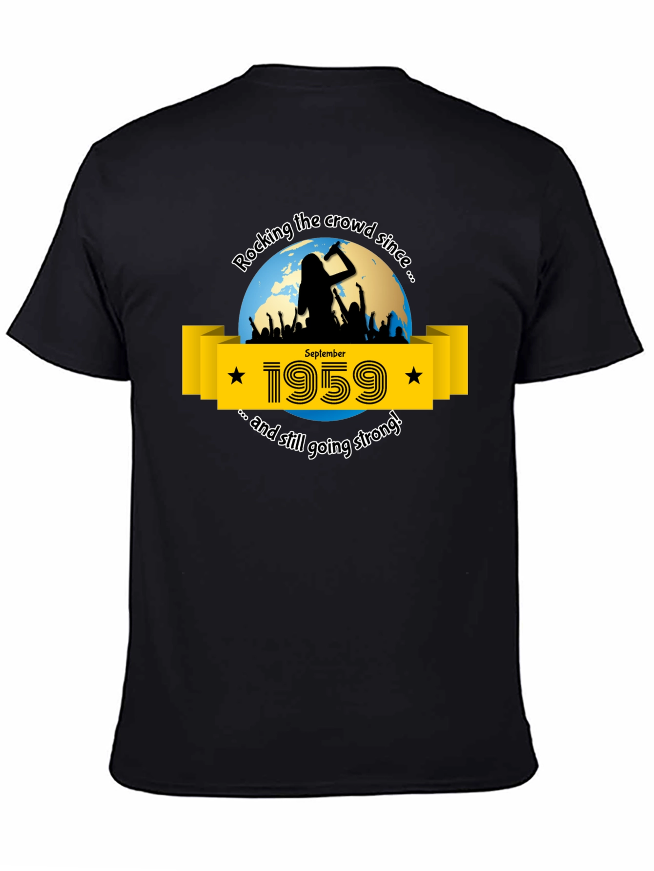 Rocking Since 1959 T-Shirt - September Birthday Tee