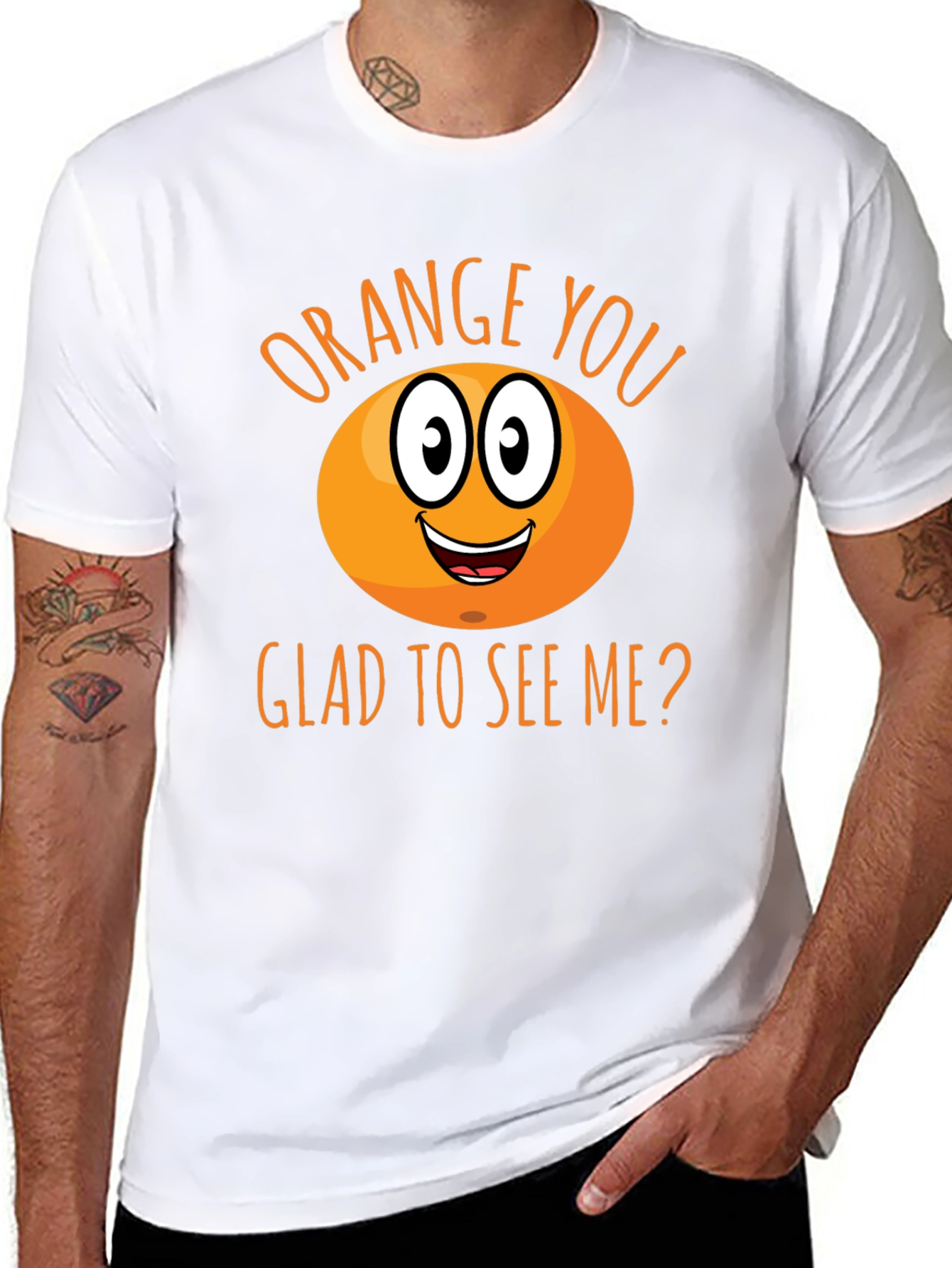 Funny Orange You Glad To See Me T-Shirt