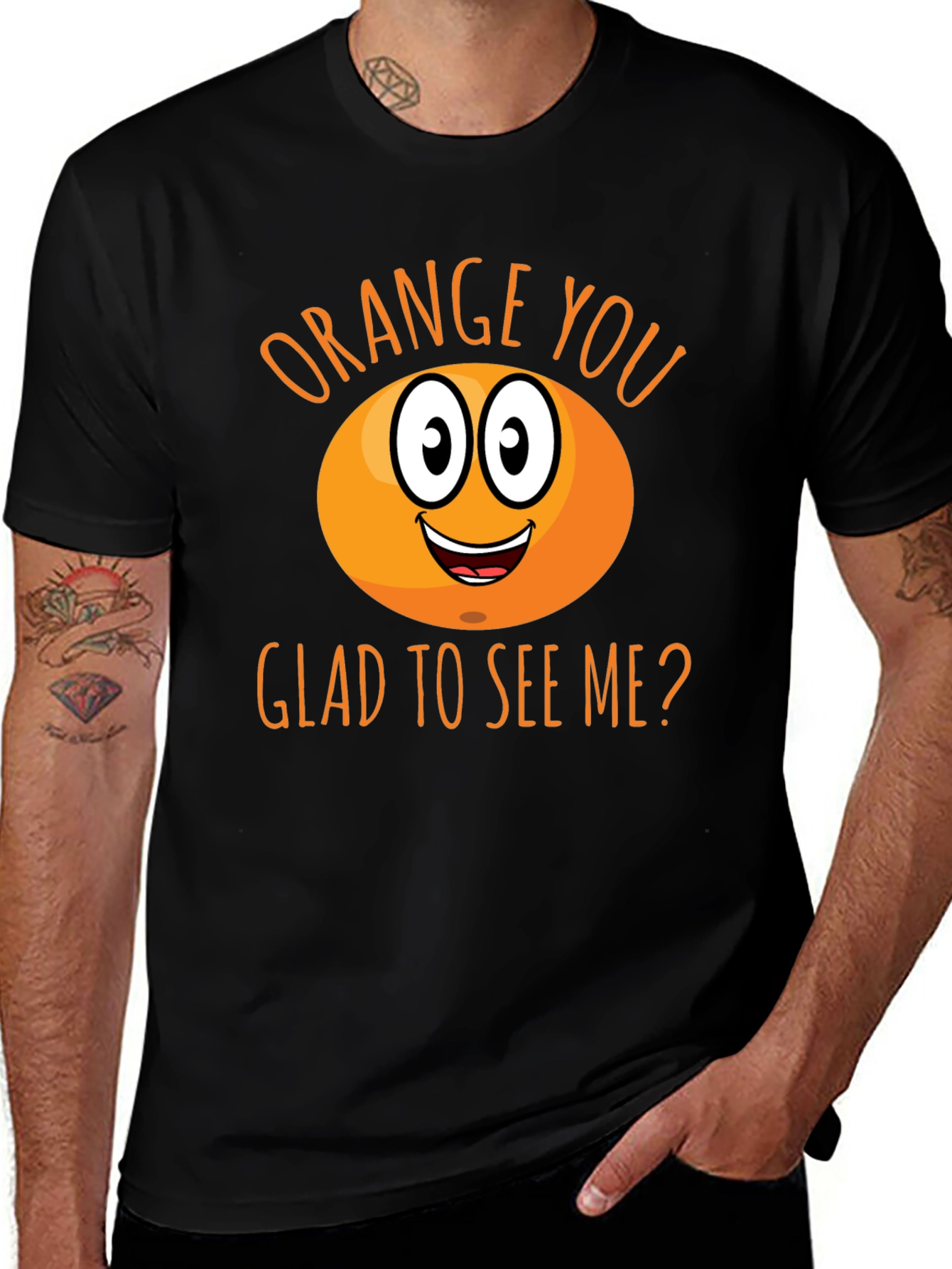 Funny Orange You Glad To See Me T-Shirt