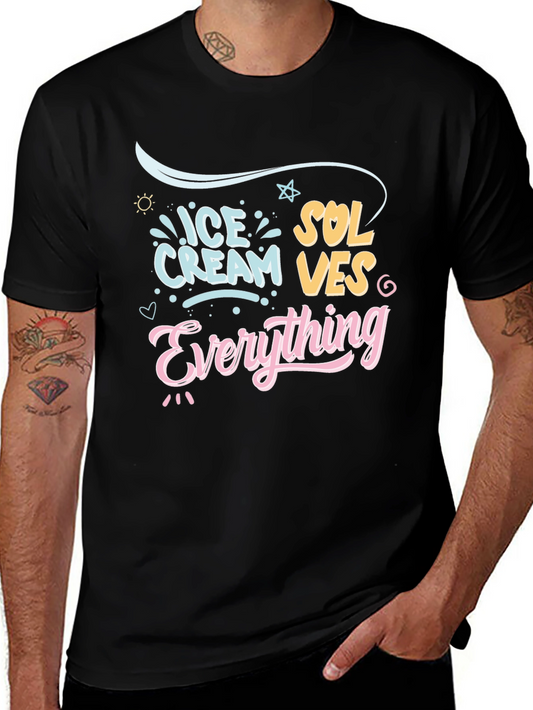Ice Cream Solves Everything Graphic T-Shirt