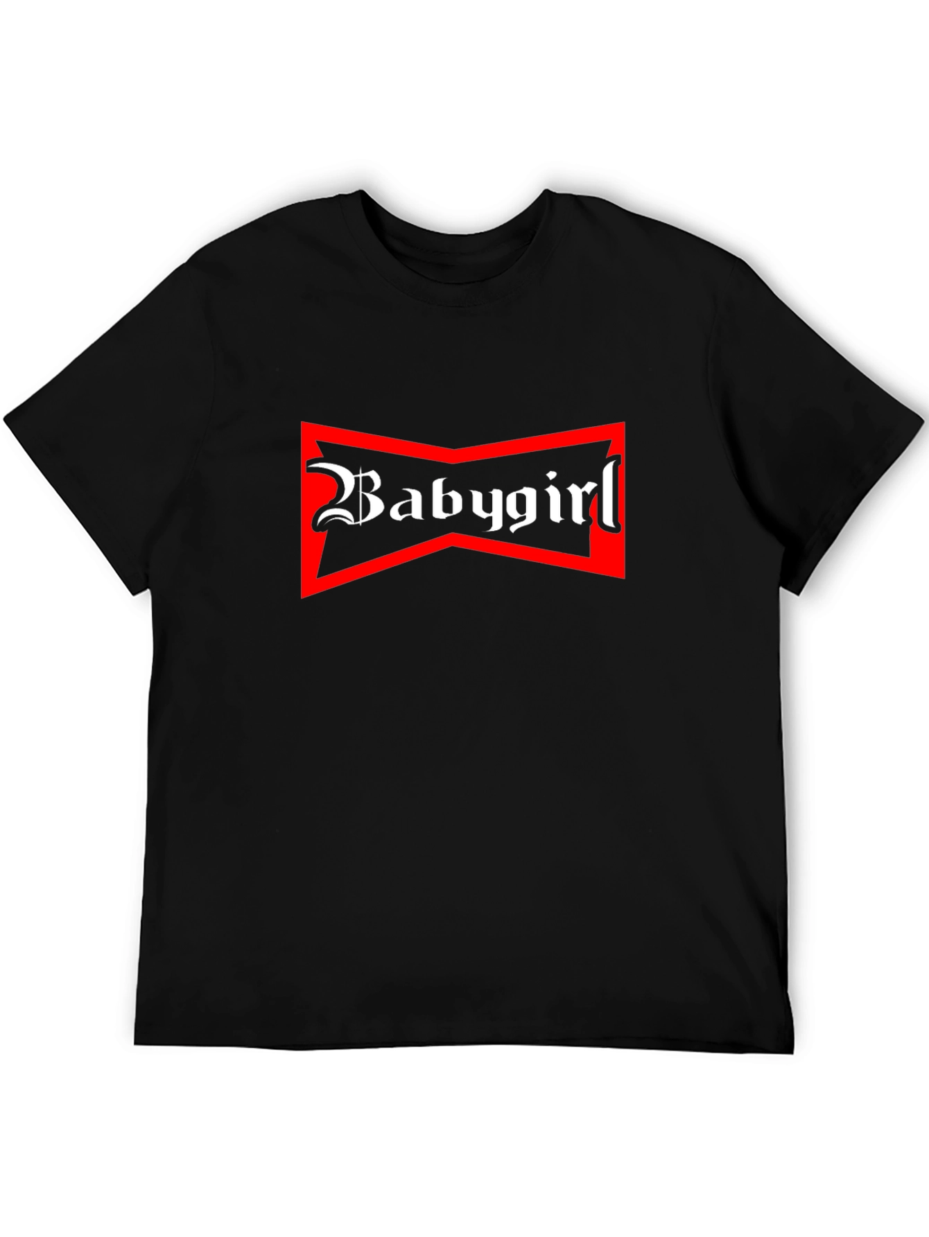 Babygirl Graphic Tee - Black Crew Neck T-Shirt