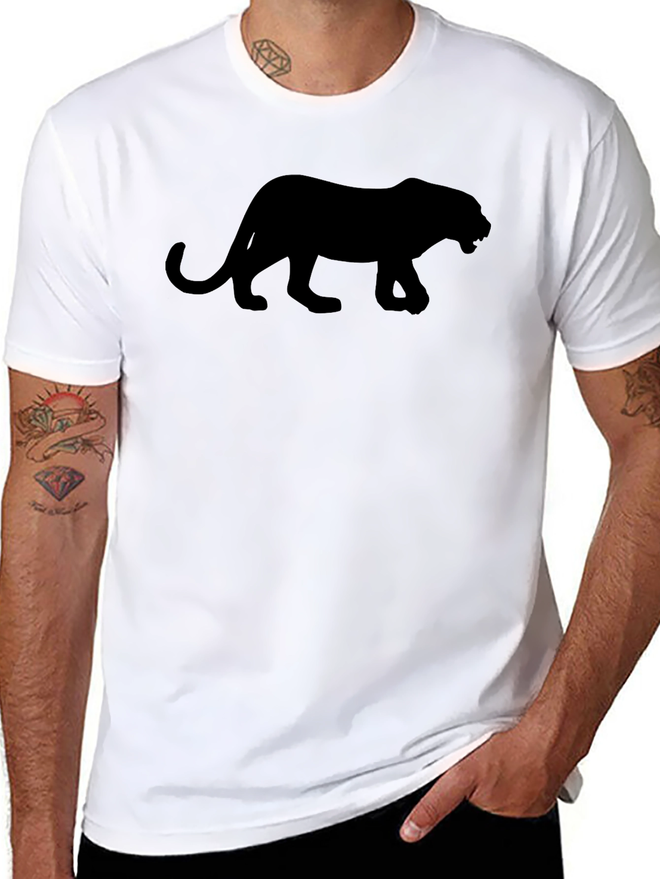 Black Panther Silhouette T-Shirt