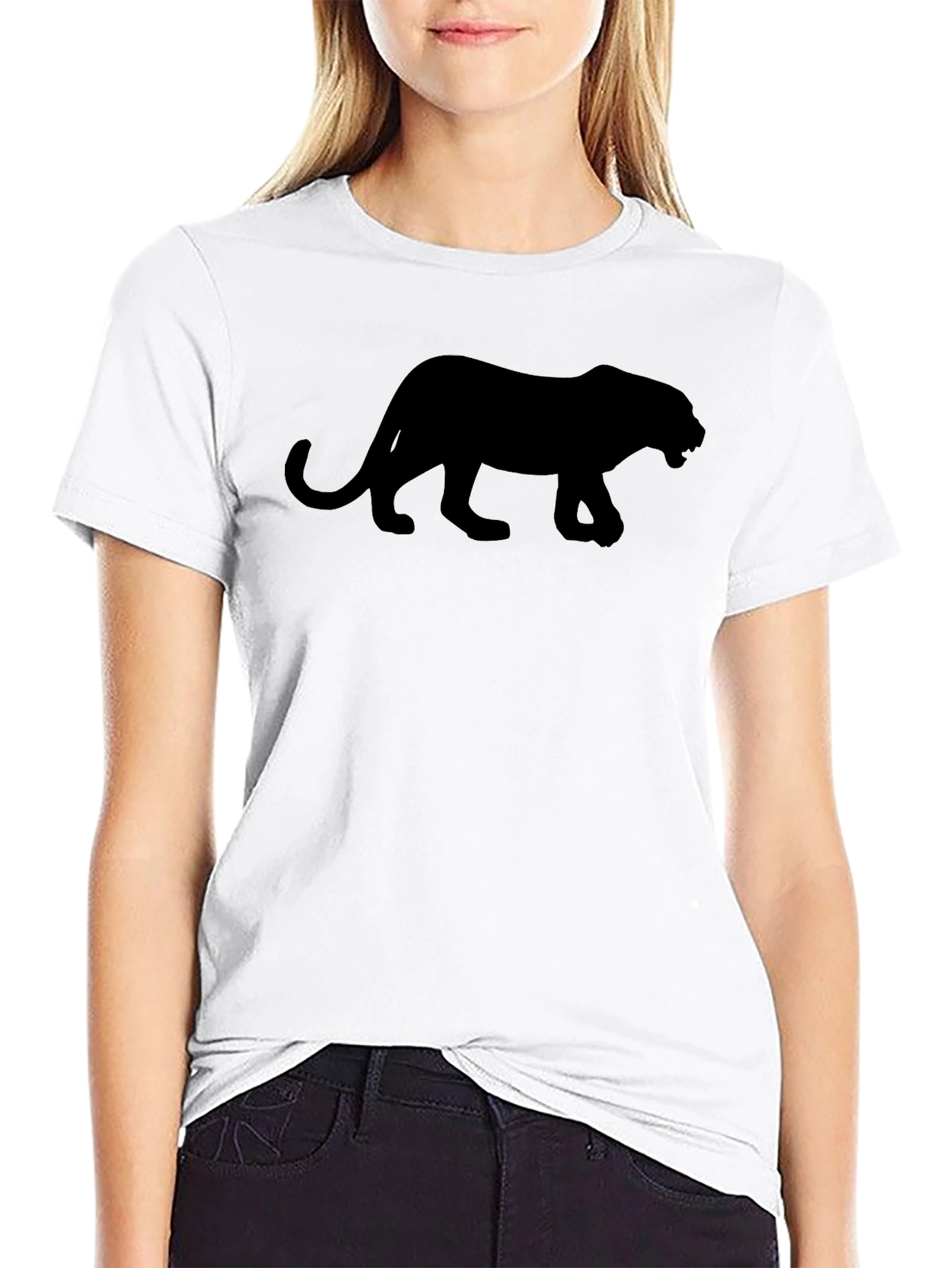Black Panther Silhouette T-Shirt