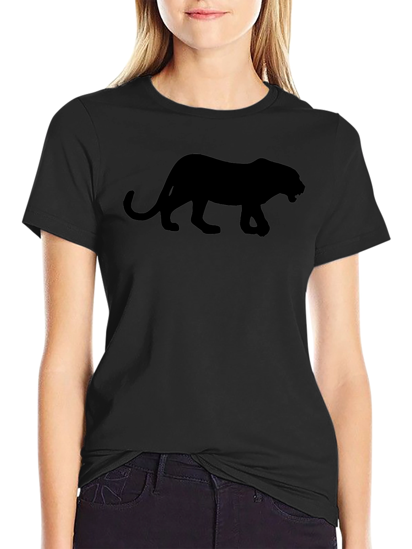 Black Panther Silhouette T-Shirt