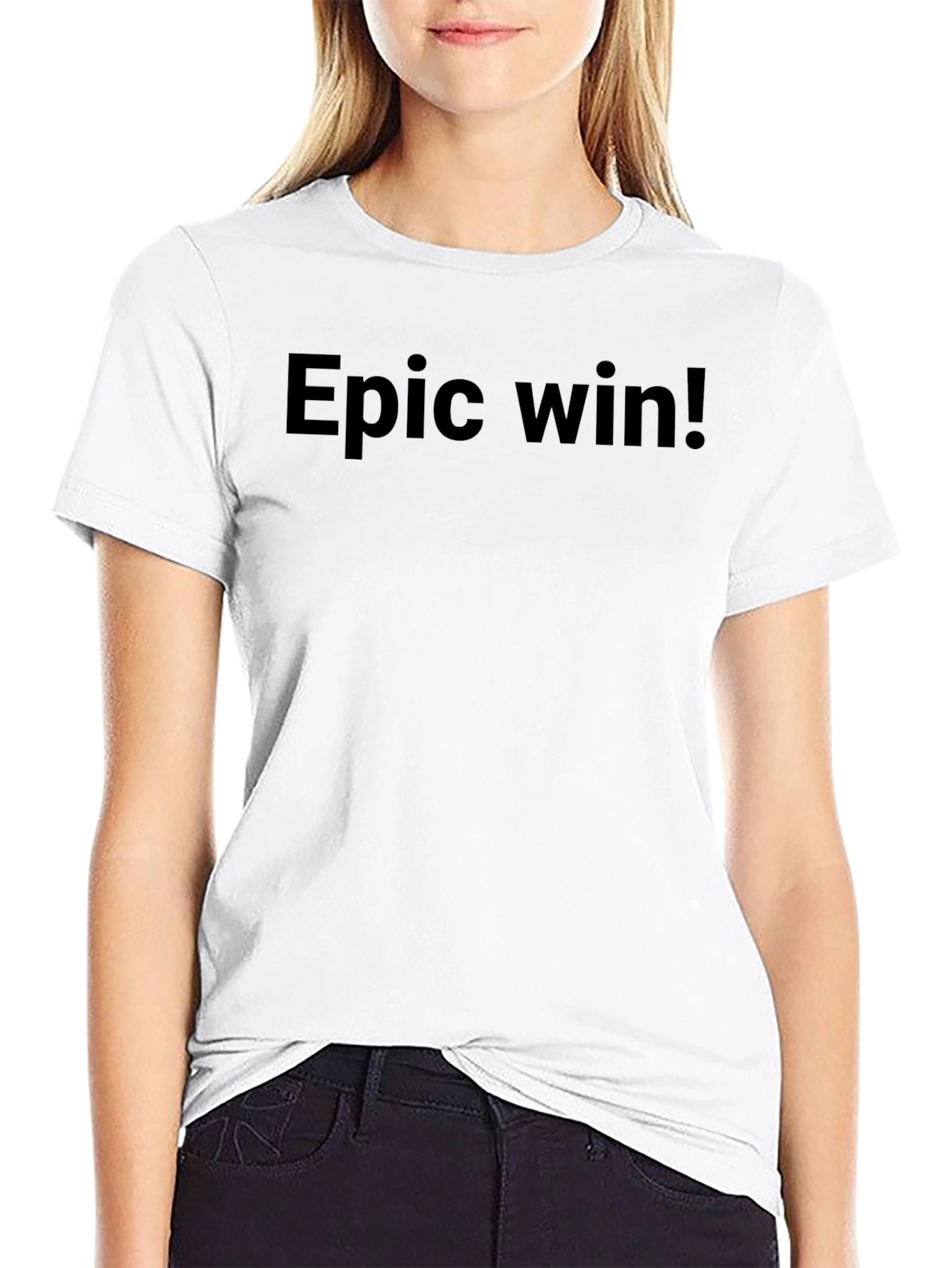 Epic Win! Mens Black Graphic Tee