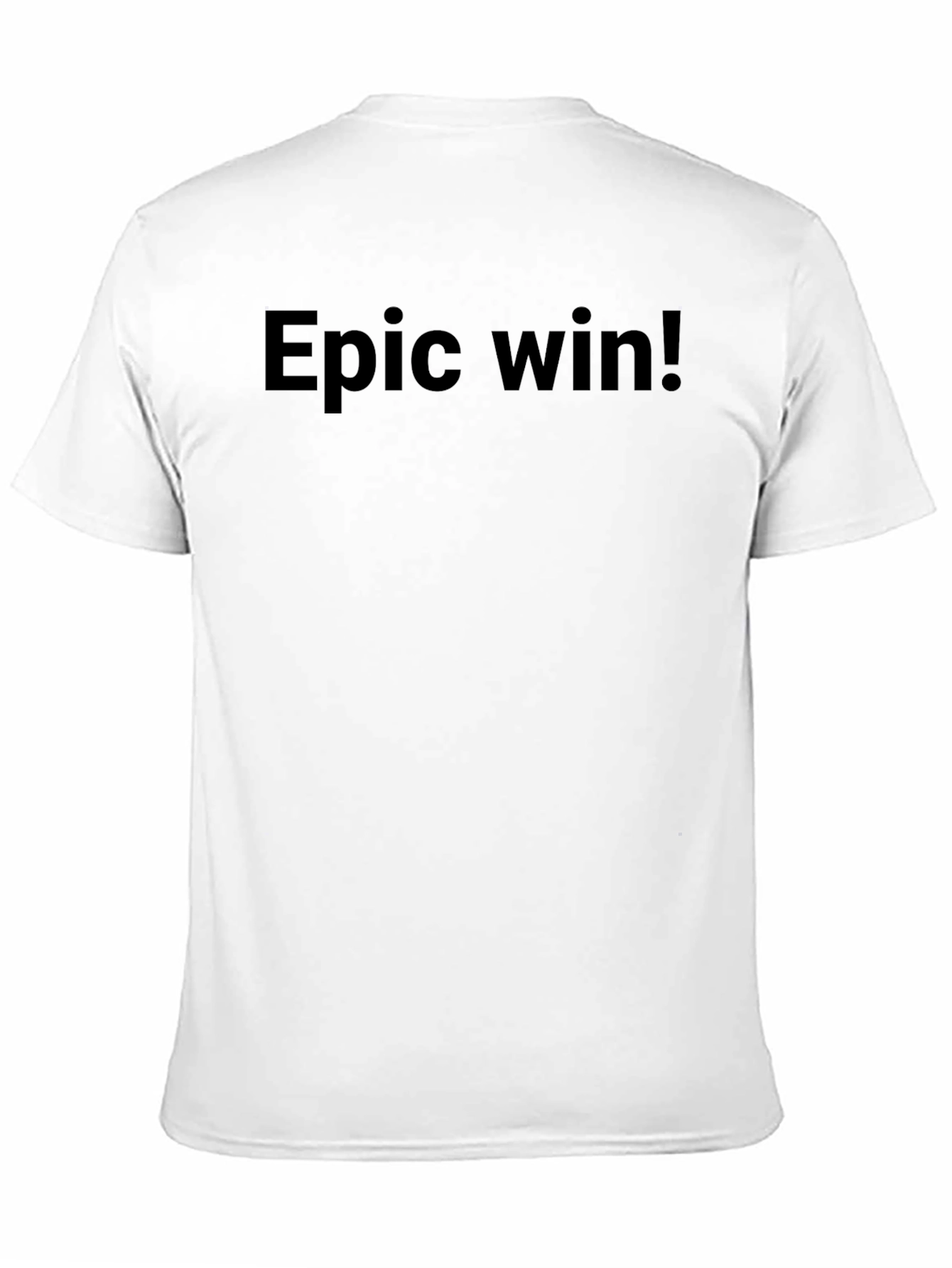 Epic Win! Mens Black Graphic Tee