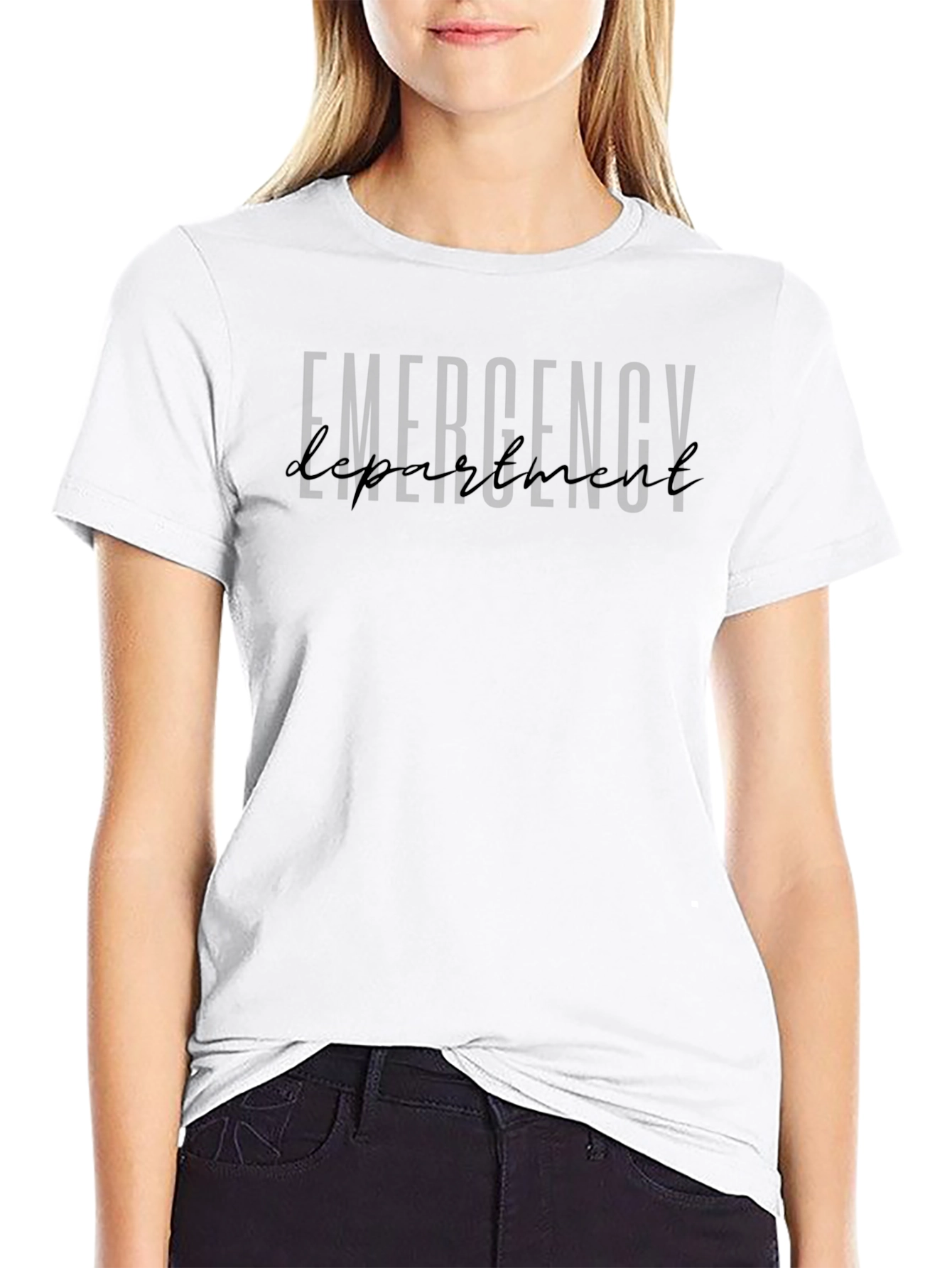 Emergency Department Black Graphic T-Shirt