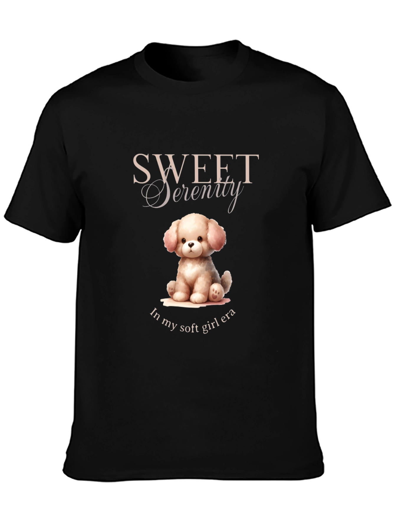 Sweet Serenity Puppy Soft Girl Era T-Shirt