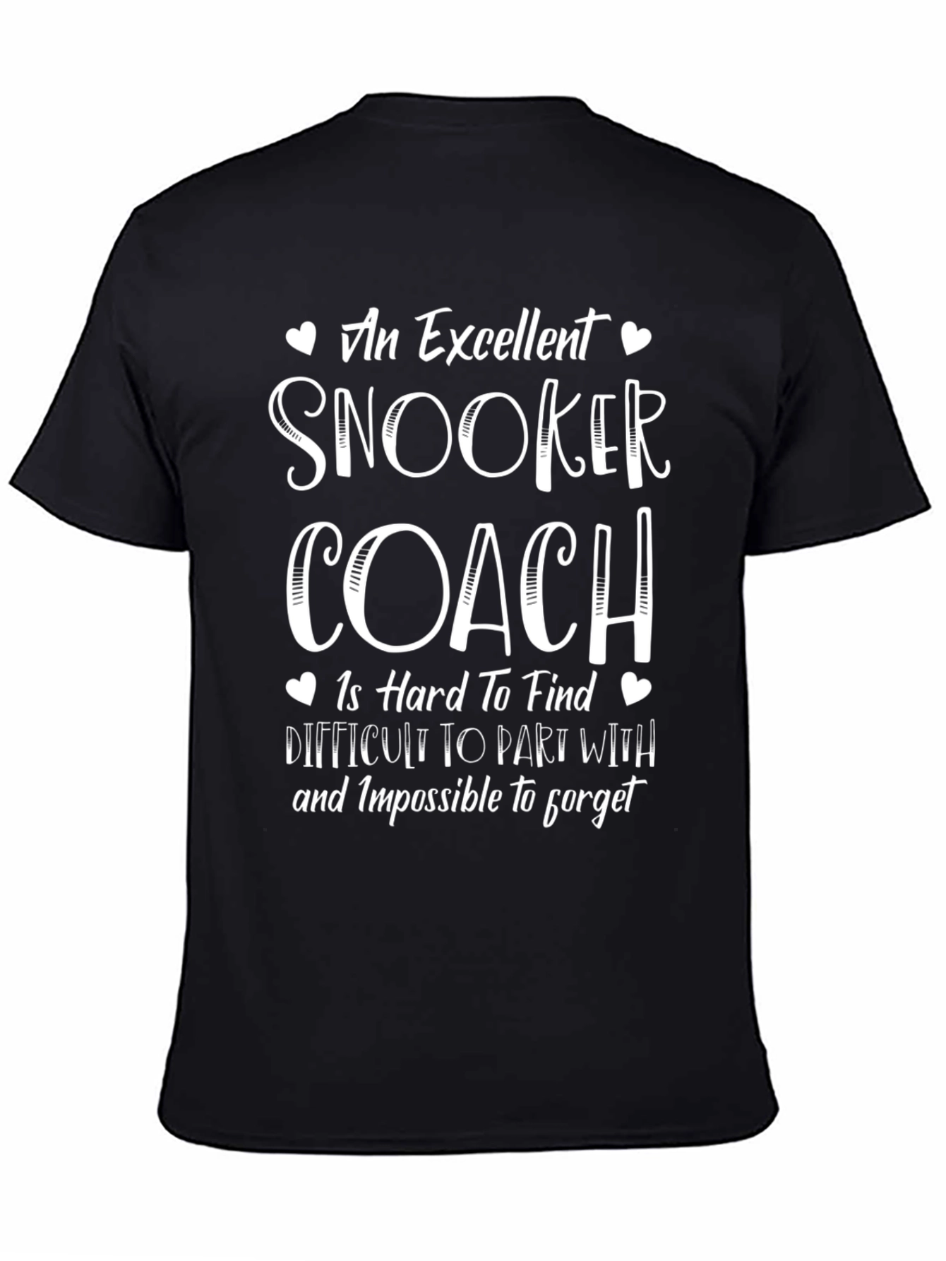 Snooker Coach T-Shirt - Excellent Hard to Find