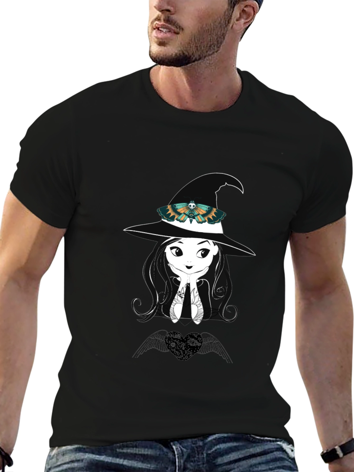 Witch Moth Graphic Tee - Black