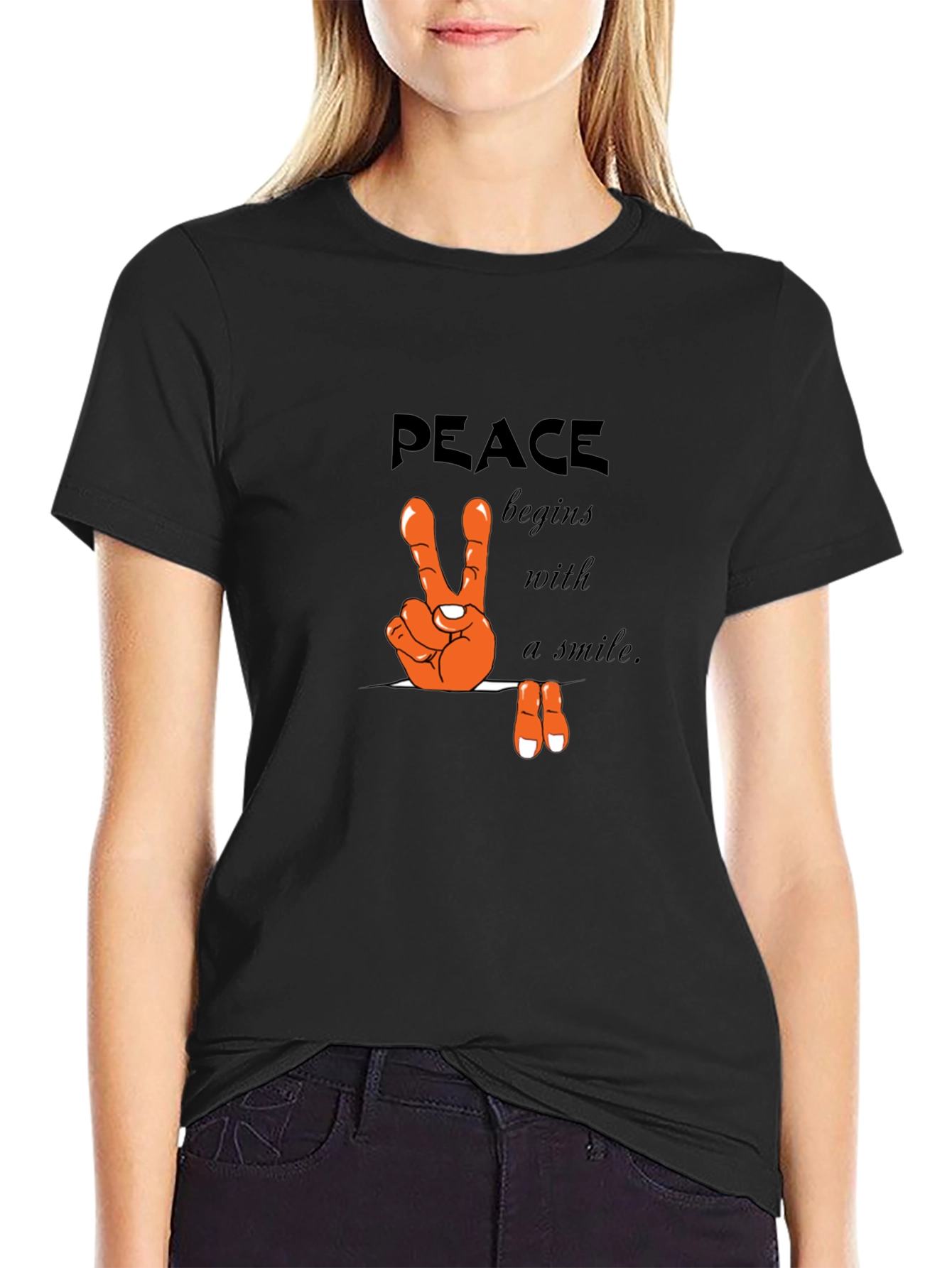 Peace Begins With A Smile T-Shirt
