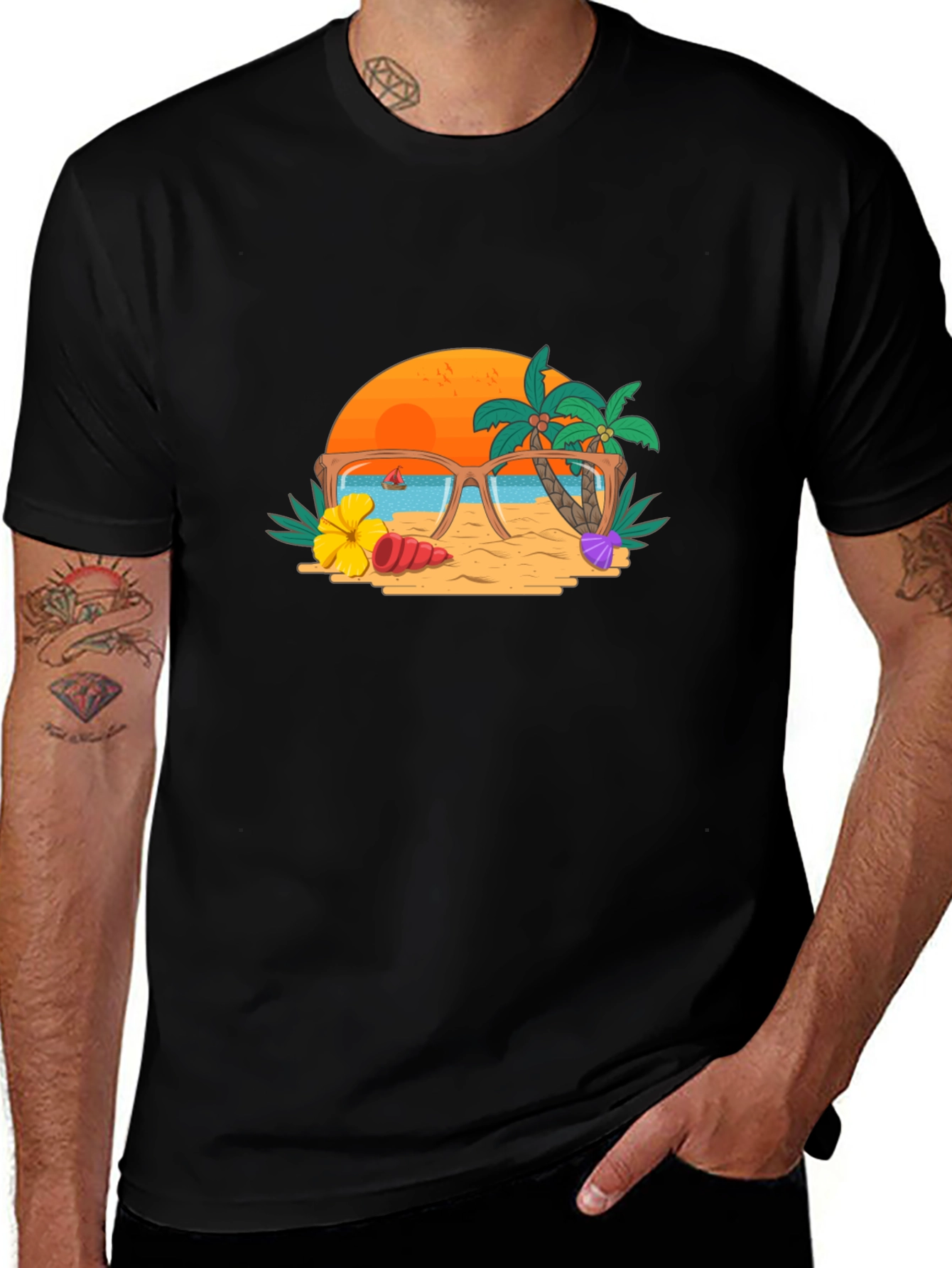 Summer Beach Graphic Tee