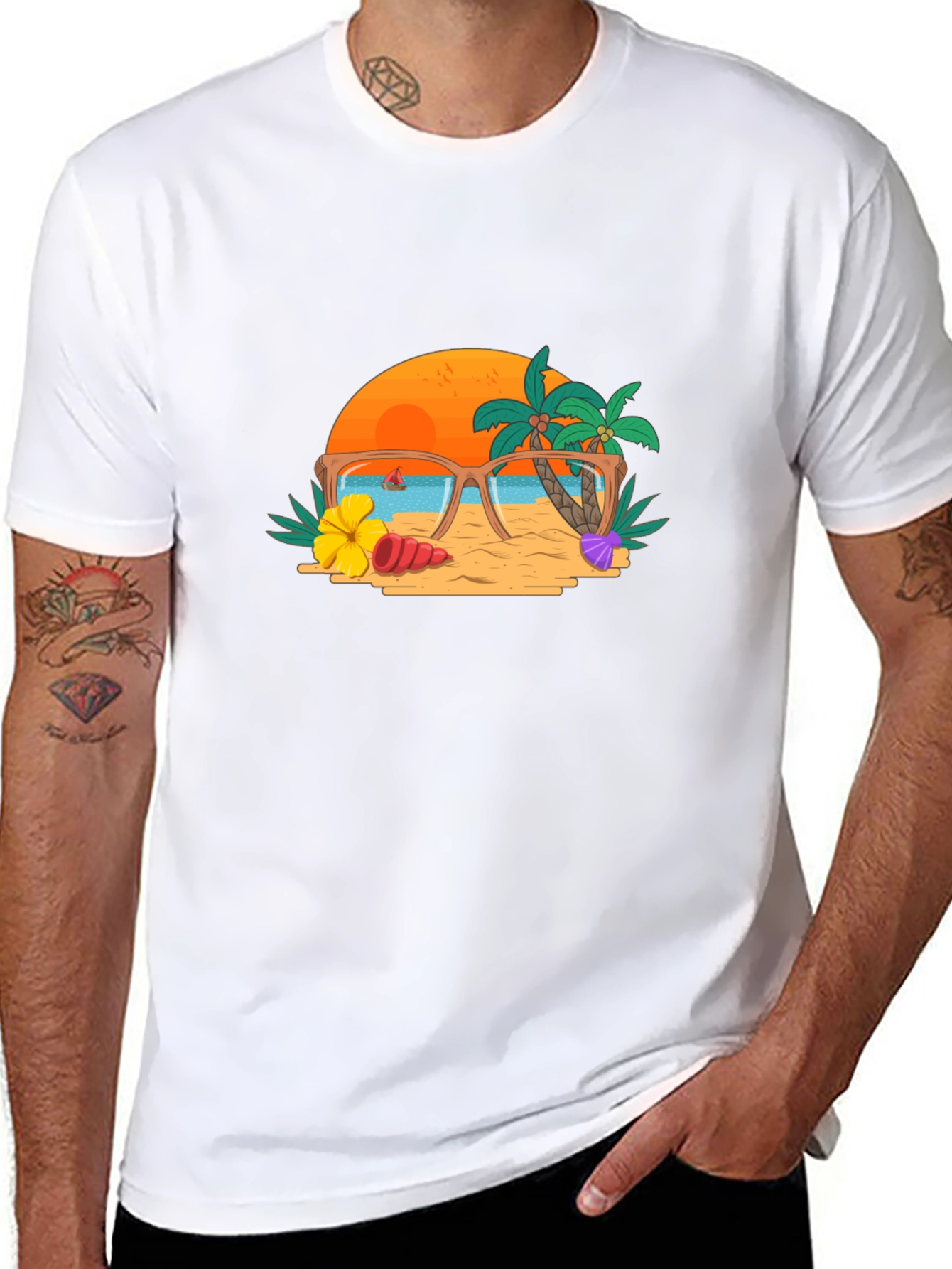 Summer Beach Graphic Tee