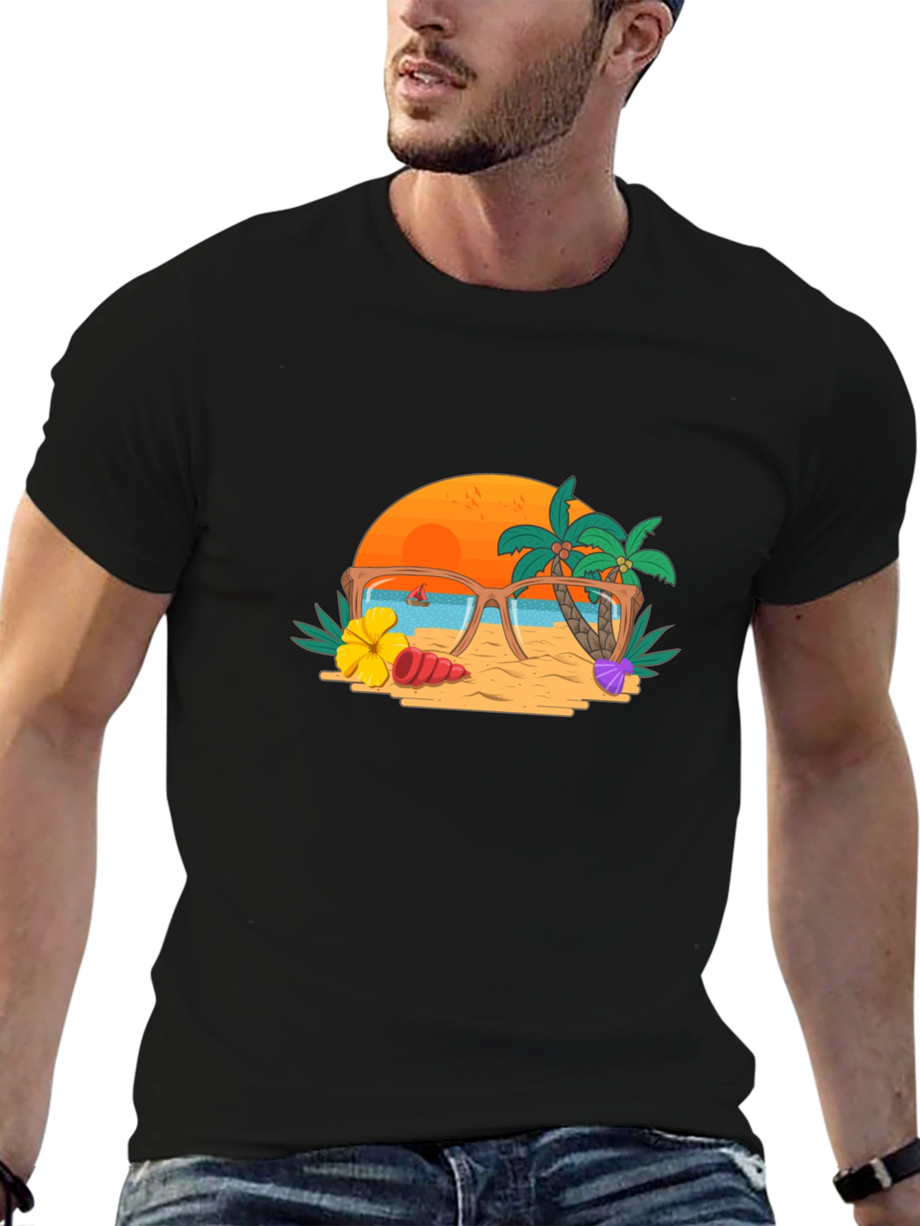 Summer Beach Graphic Tee