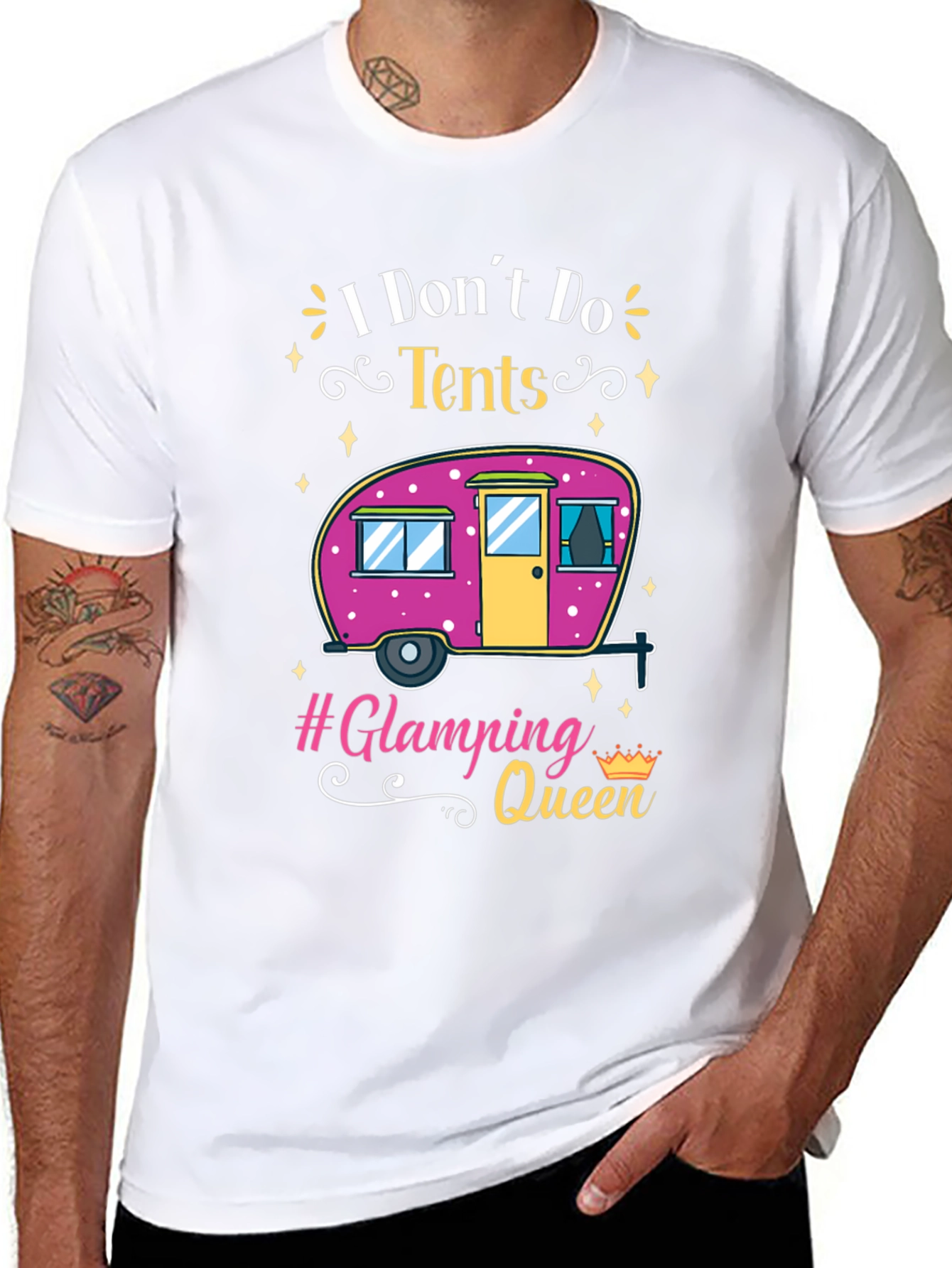 Glamping Queen T-Shirt - Camping in Style