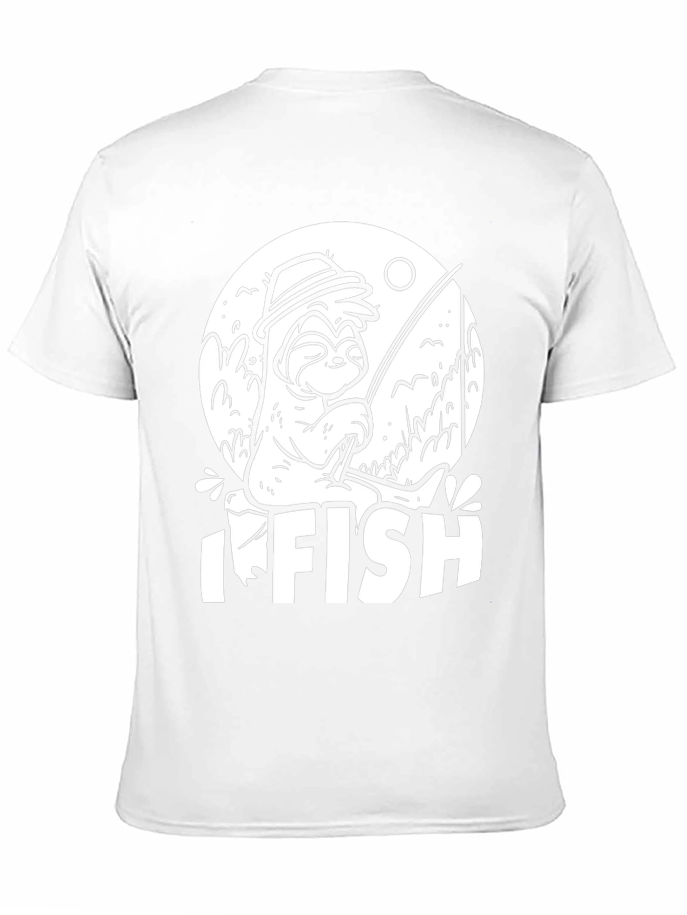 I Fish Sloth T-Shirt - Funny Angler Tee