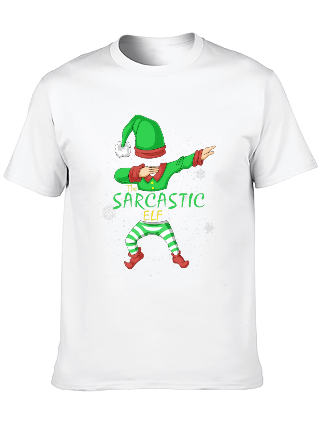 Sarcastic Elf Dabbing Christmas T-Shirt