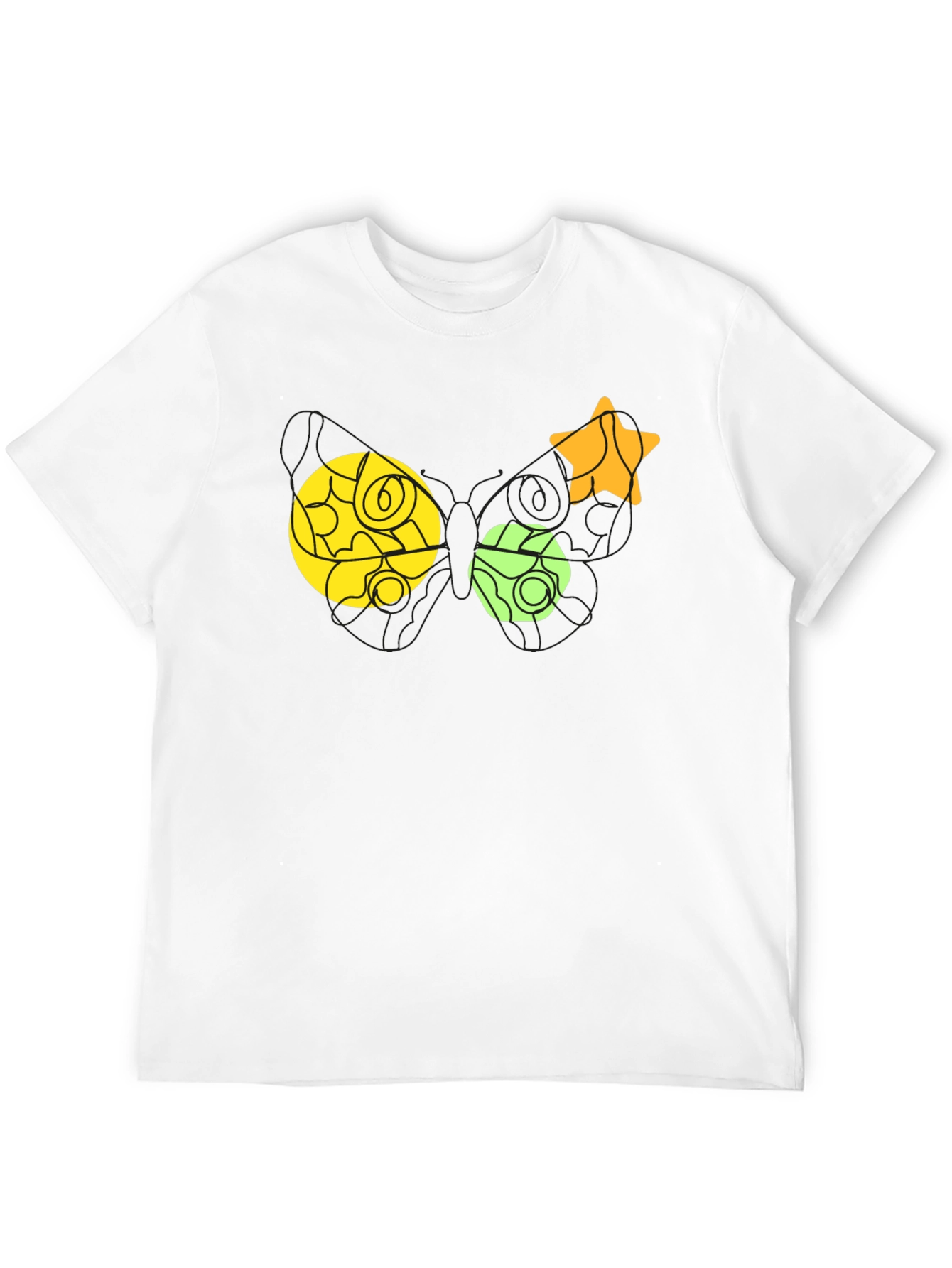 Geometric Shapes T-Shirt - Black