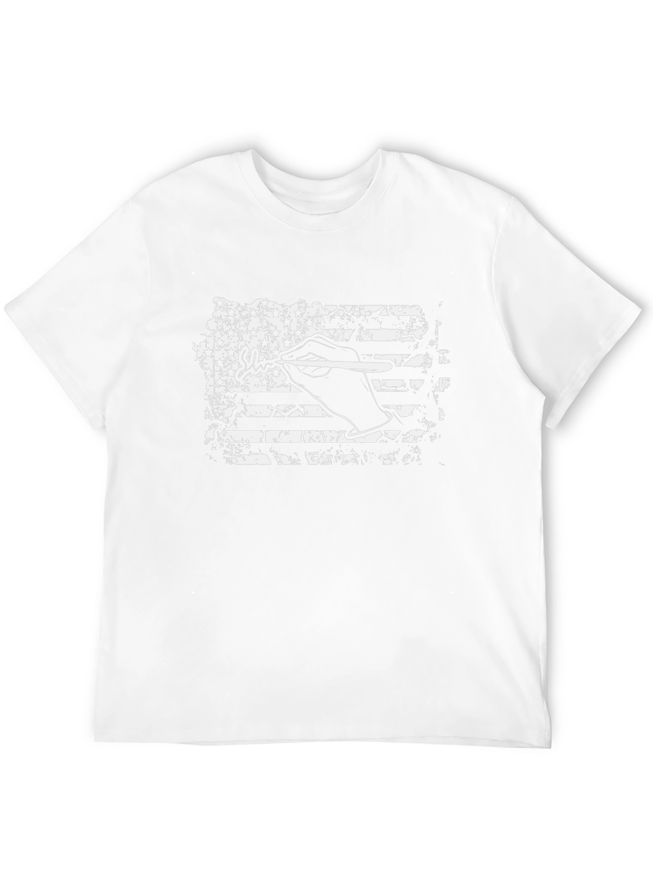 American Flag Hand Art T-Shirt