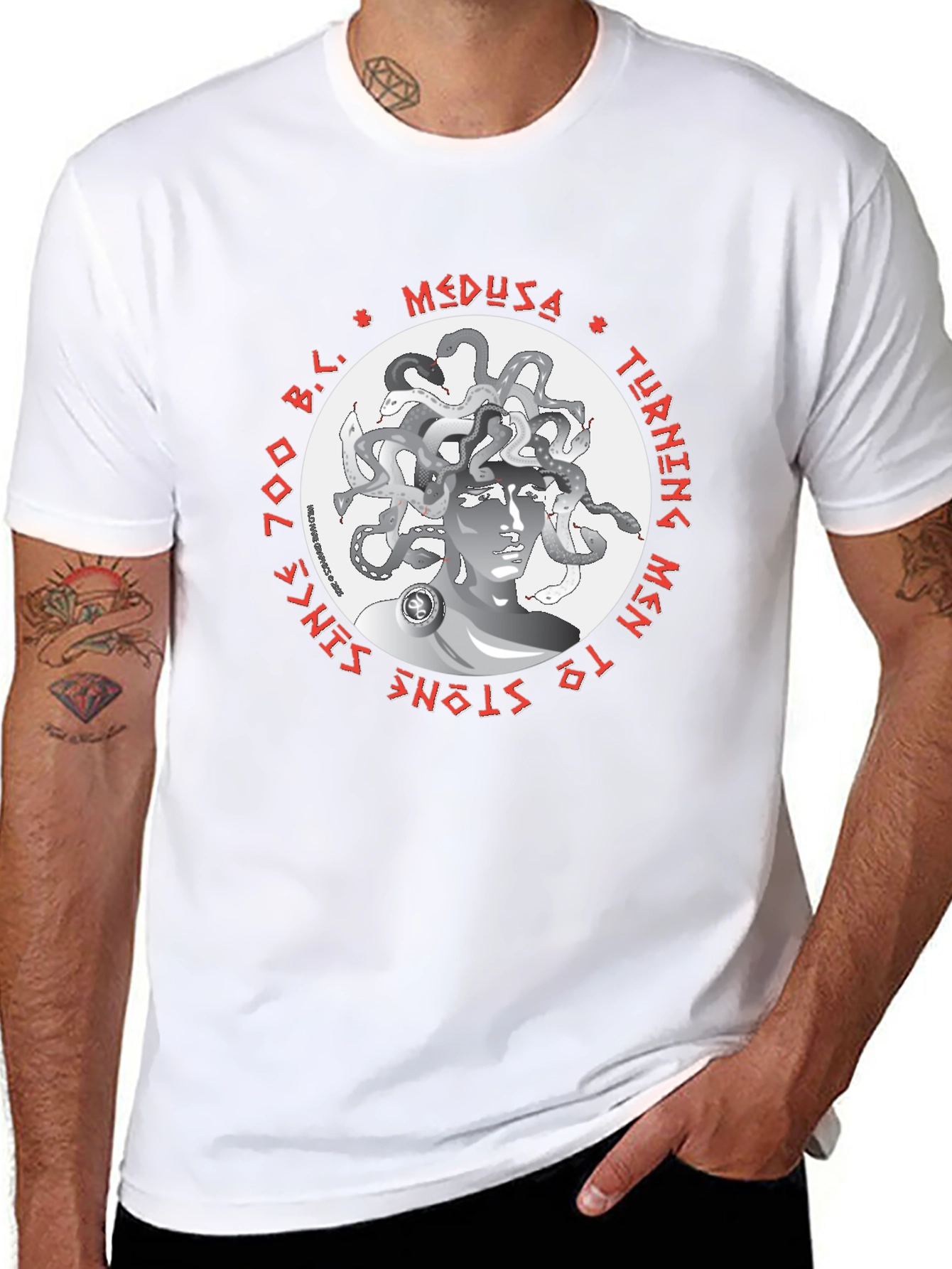 Medusa Graphic T-Shirt - Turning Men to Stone