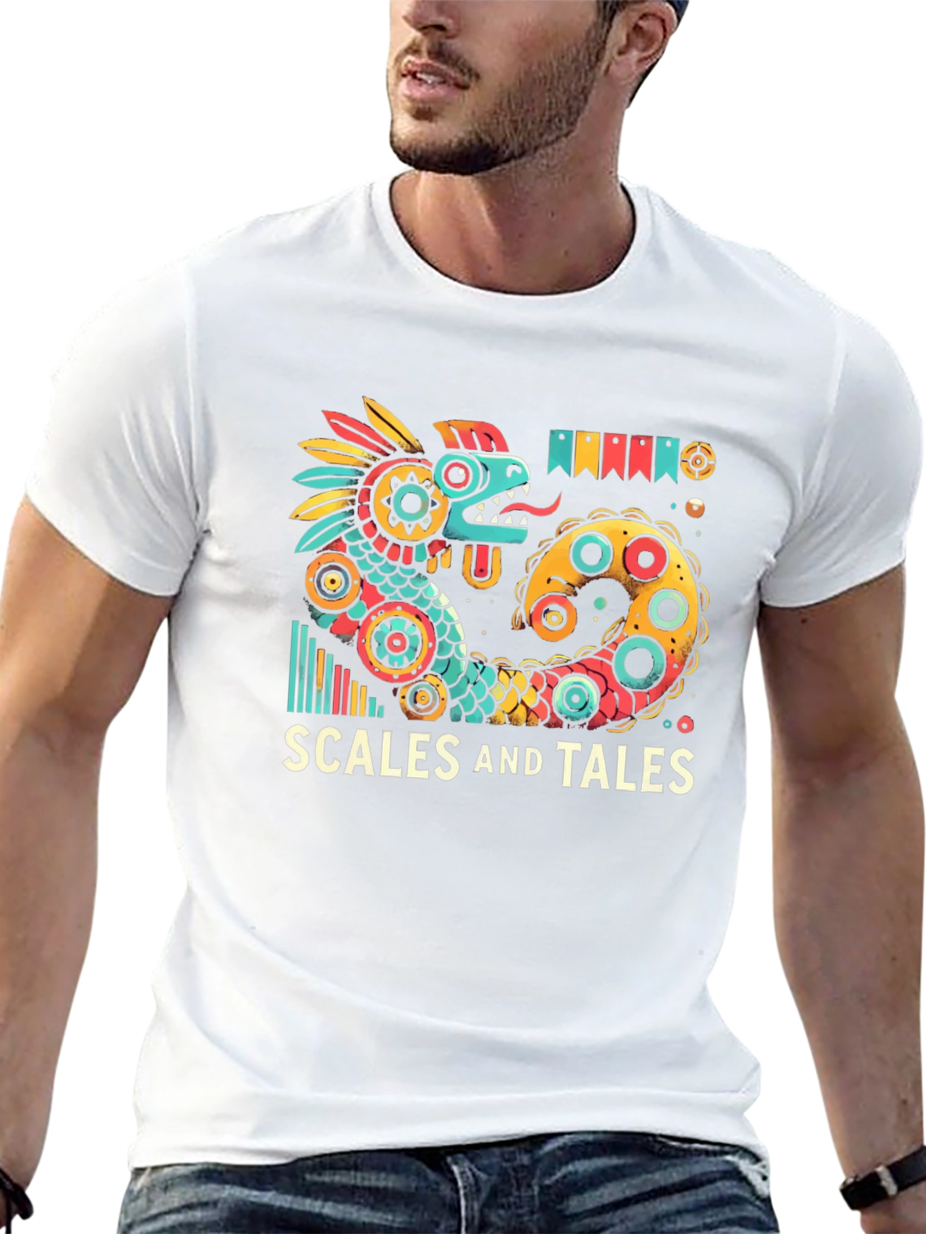 Scales and Tales Graphic T-Shirt - Mens Black Tee