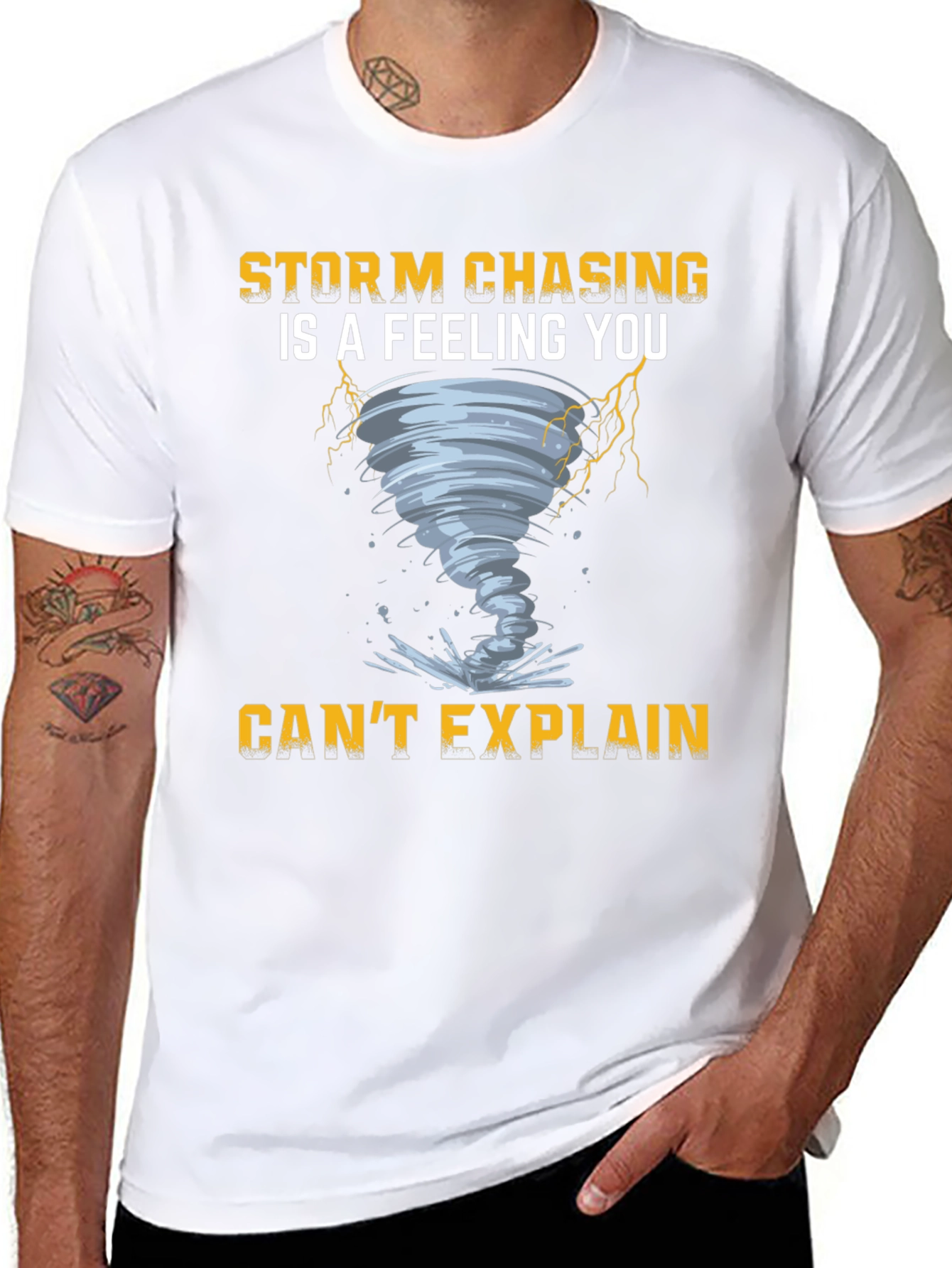 Storm Chasing Feeling Graphic Tee - Black
