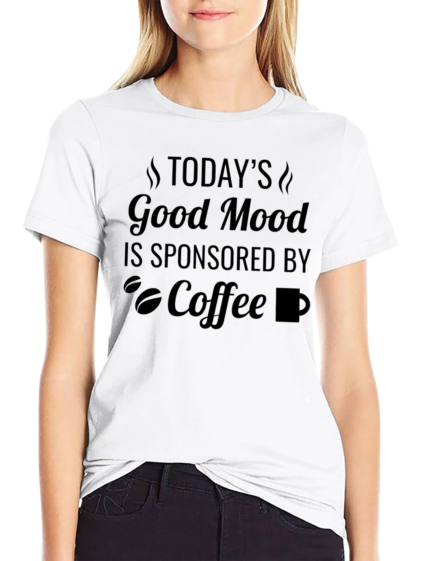 Coffee Lovers T-Shirt: Good Mood Sponsored By Coffee