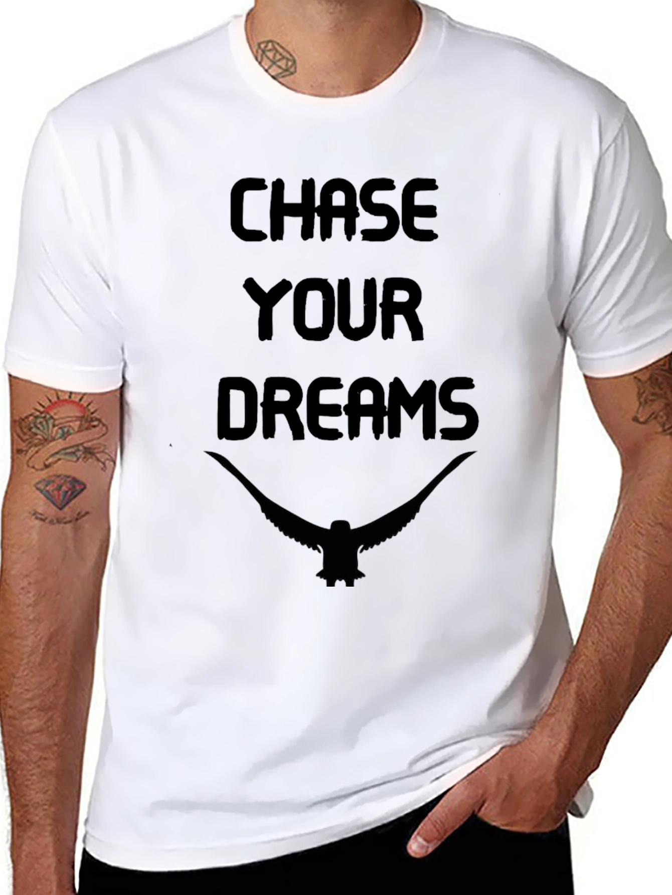 Chase Your Dreams Graphic Tee - Black