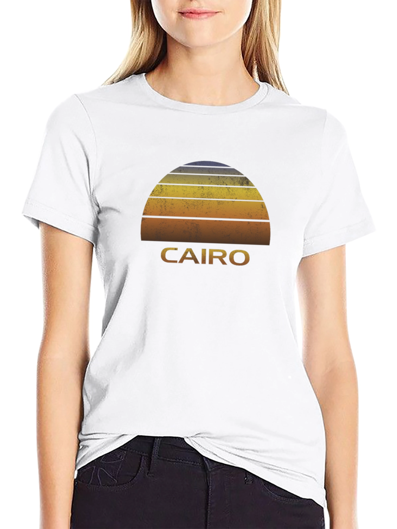 Cairo Sunset T-Shirt - Retro Egypt Tee