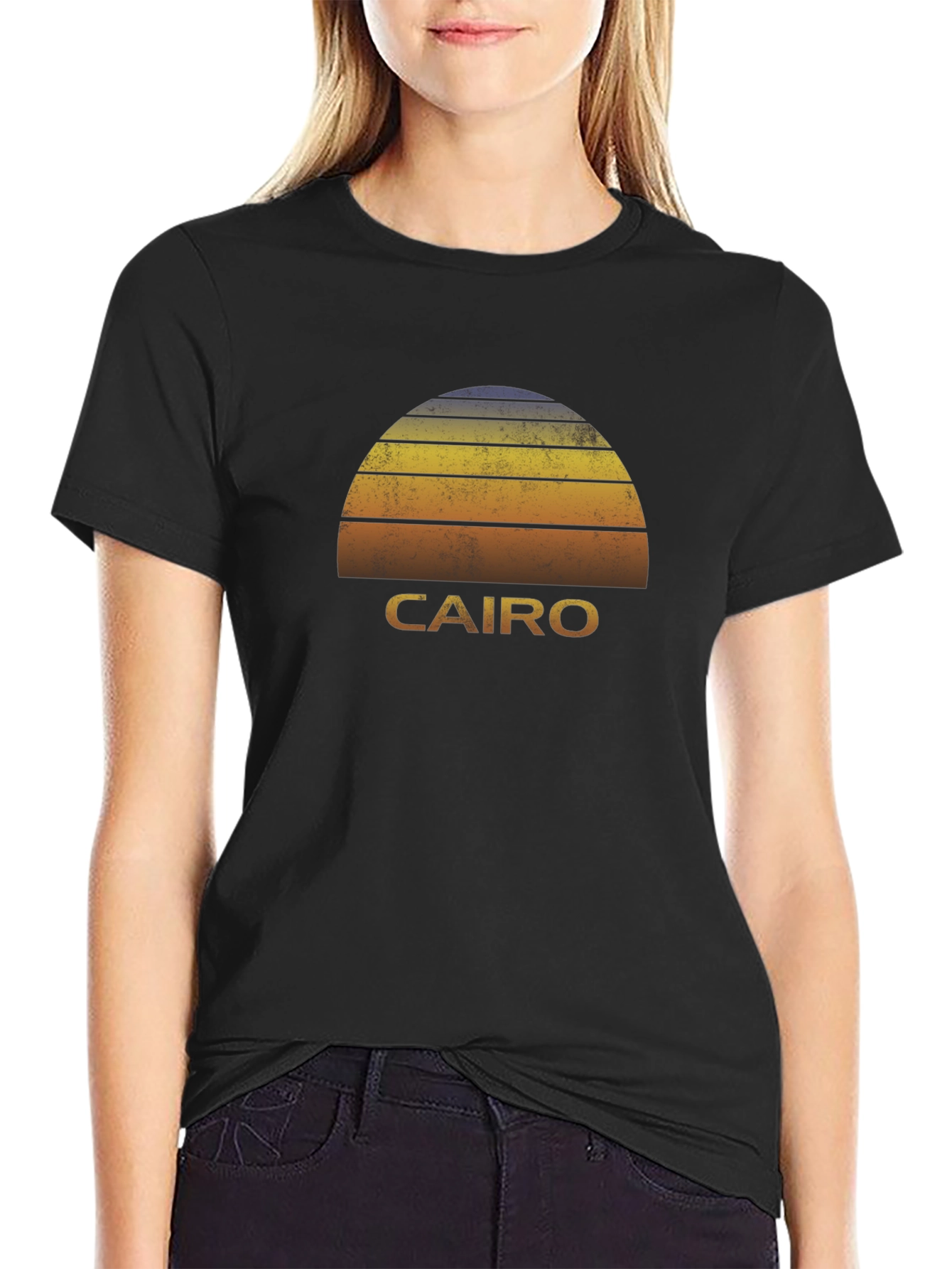 Cairo Sunset T-Shirt - Retro Egypt Tee