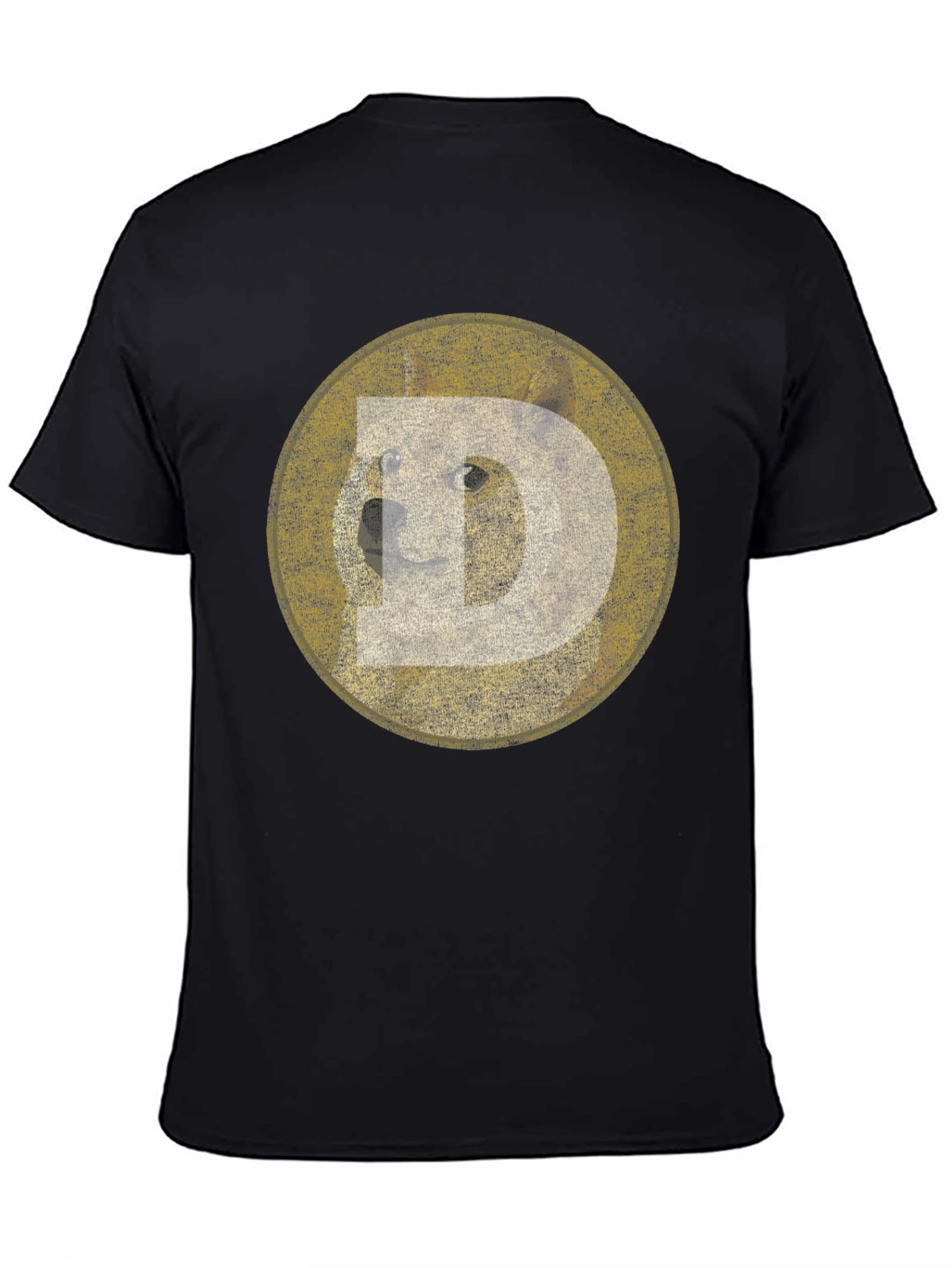 Doge Meme Black T-Shirt