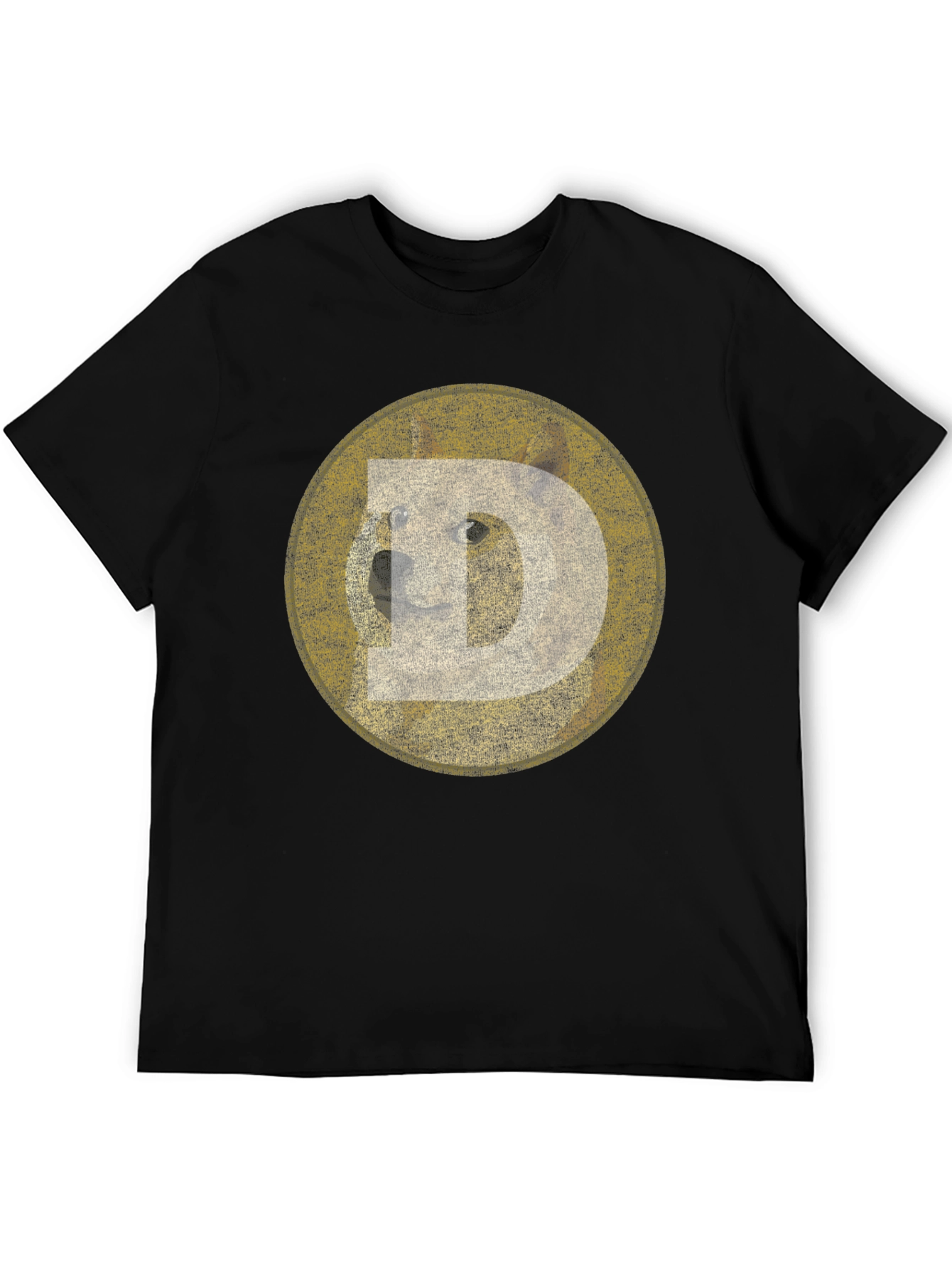 Doge Meme Black T-Shirt
