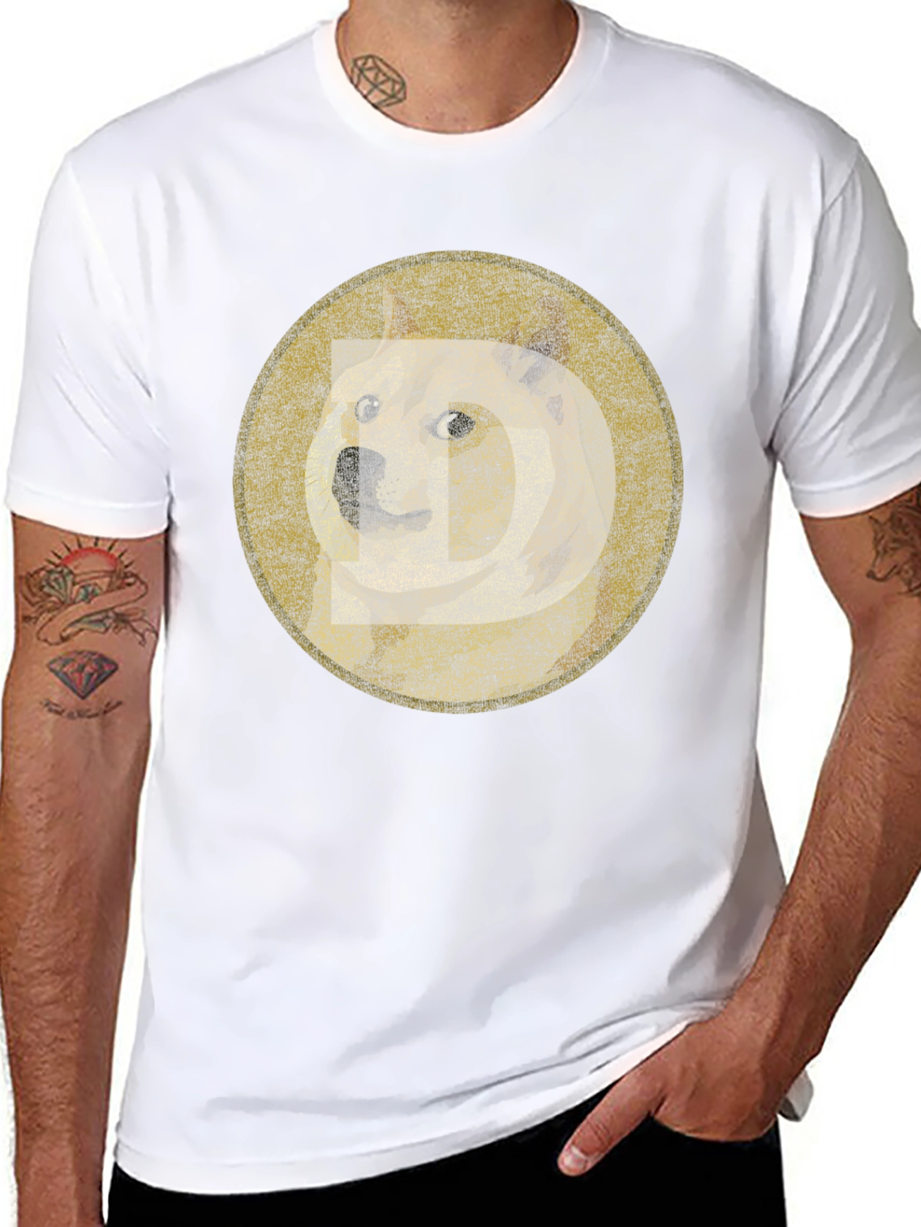 Doge Meme Black T-Shirt